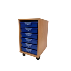 Findel Everyday Single Column with 6 Blue Trays