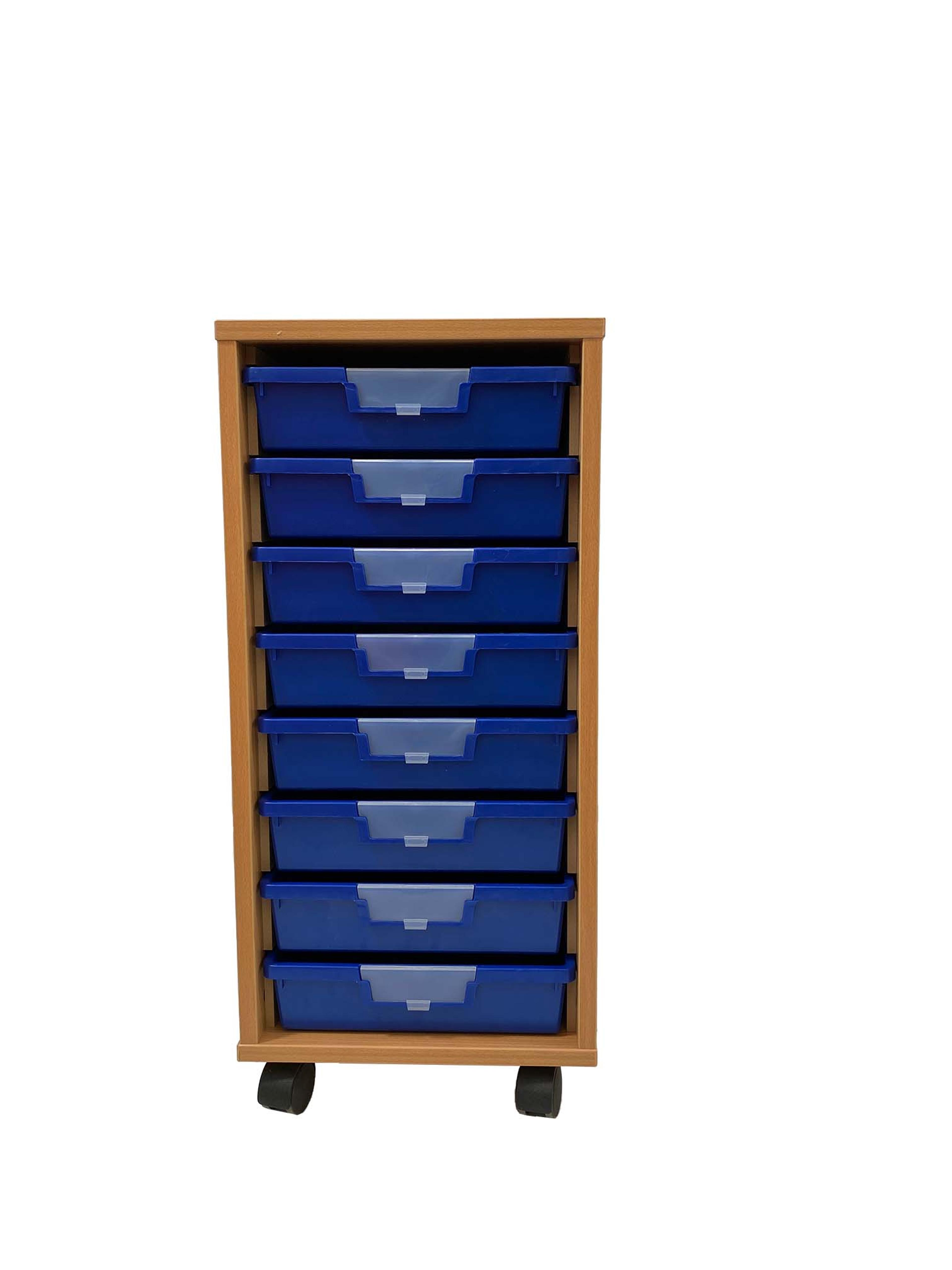 Findel Everyday Single Column with 8 Blue Trays