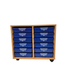 Findel Everyday Double Column with 12 Blue Trays