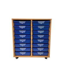 Findel Everyday Double Column with 16 Blue Trays
