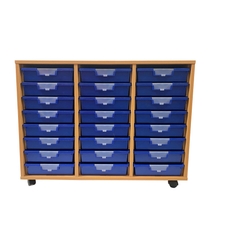 Findel Everyday Triple Column with 24 Blue Trays