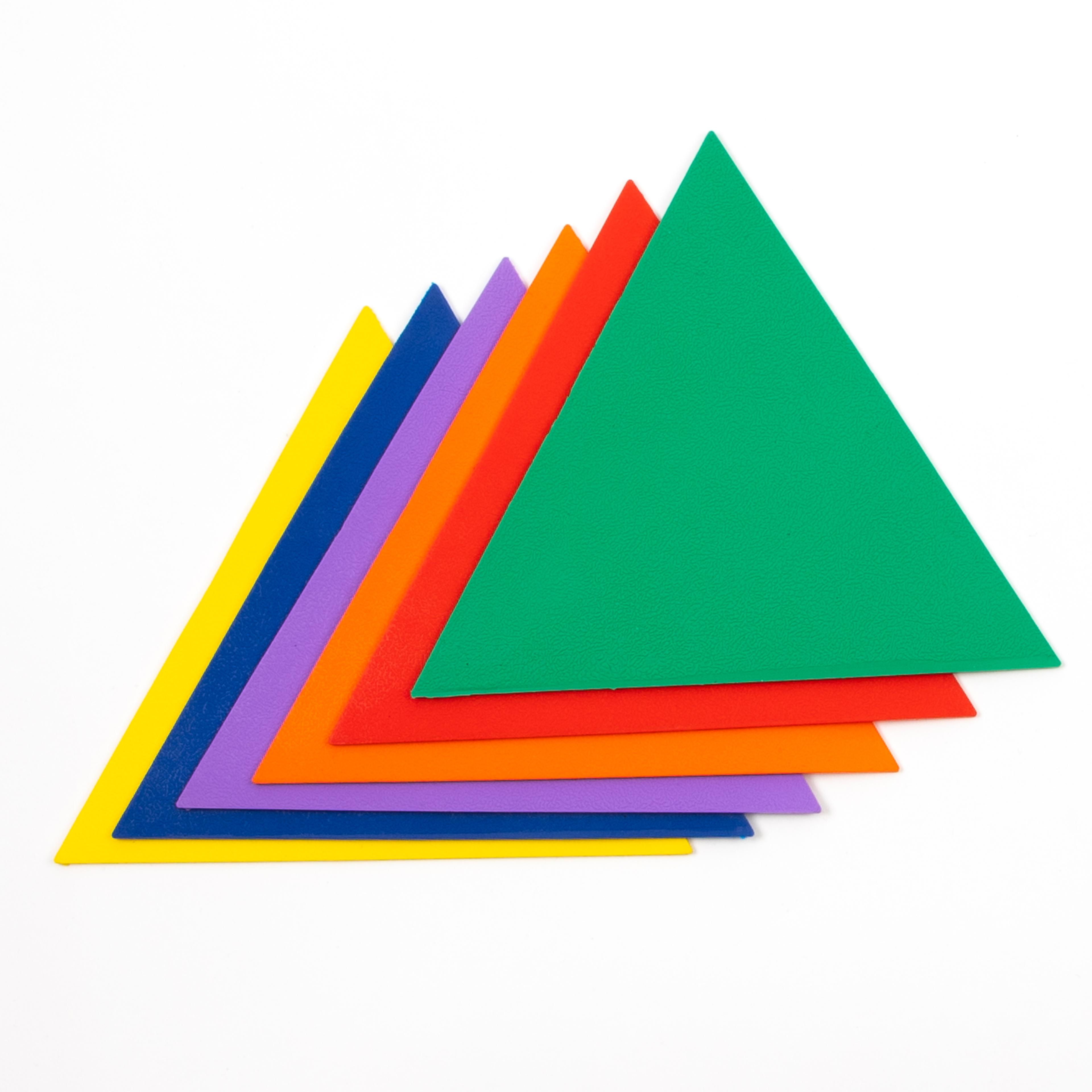 Findel Everyday Triangle Floor Markers - Assorted - Pack of 6
