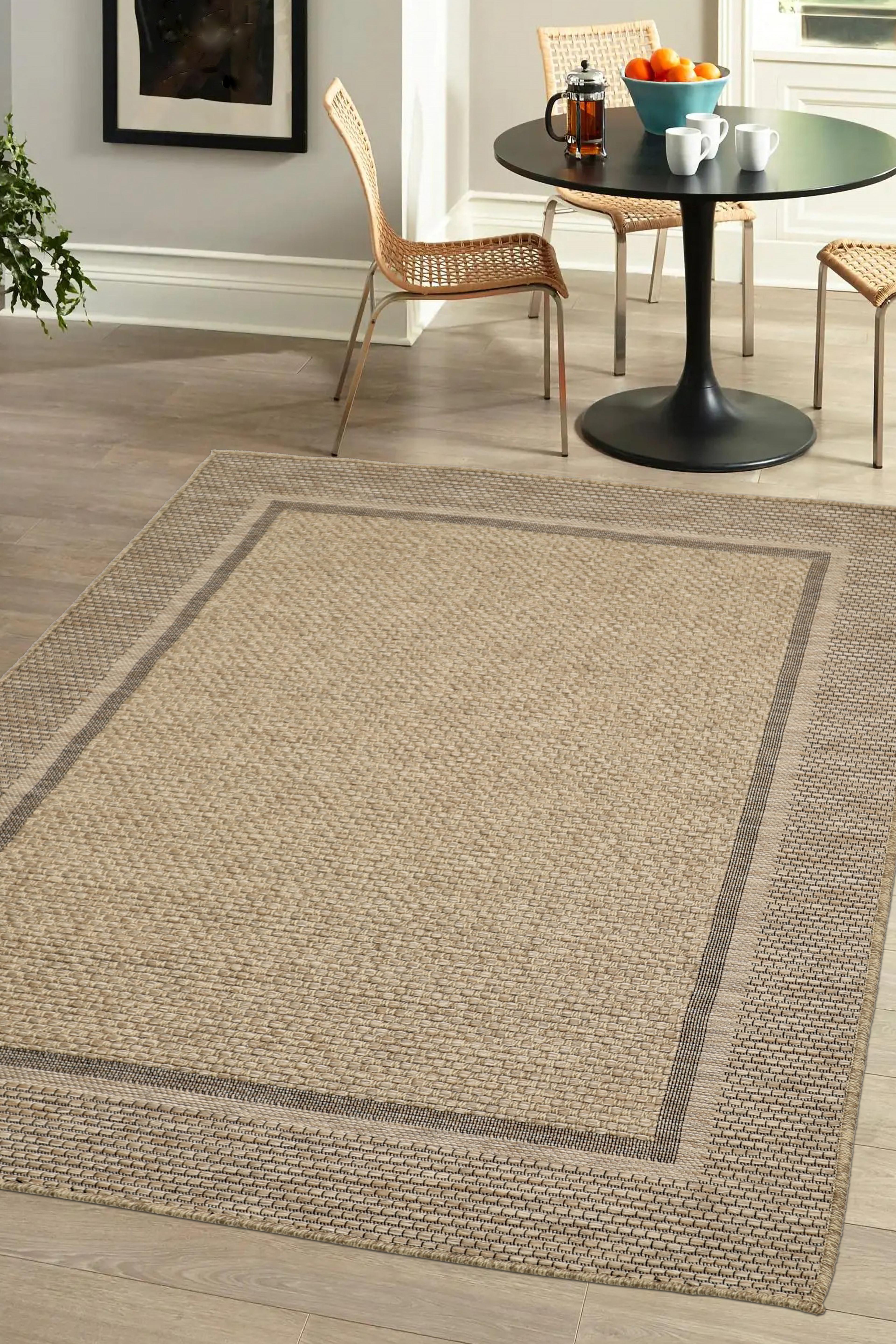 Natural Summer Indoor / Outdoor Flatweave Rug - Medium