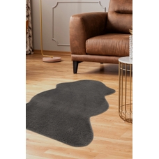 Hide Rug Charcoal - Small