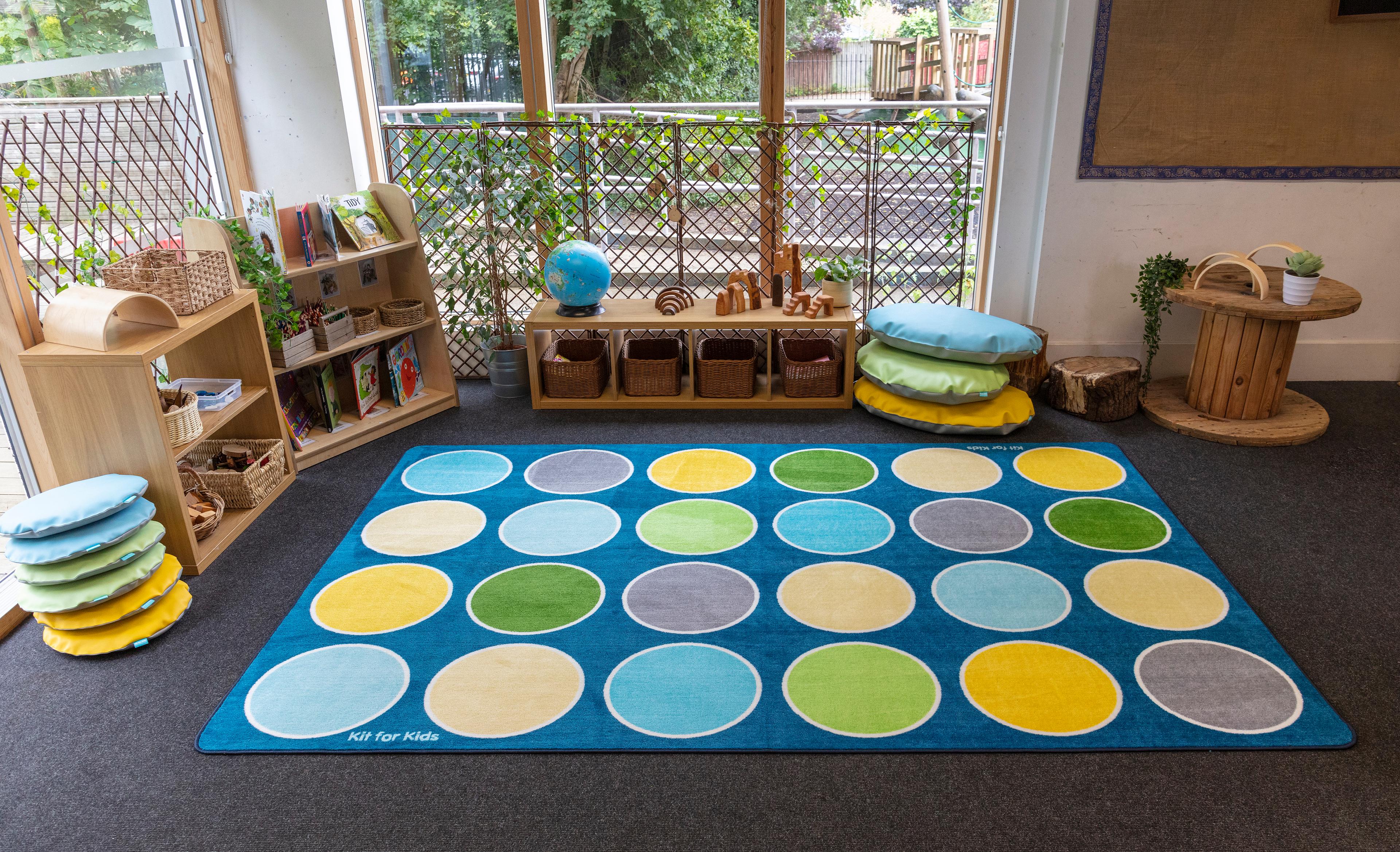 Kit for Kids Lake Circles Rectangular Placement Carpet - 3m X 2m 