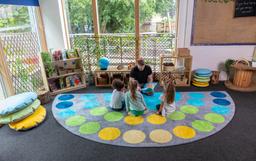 Kit for Kids Lake Large semi-circle carpet - 4m x 2m 
