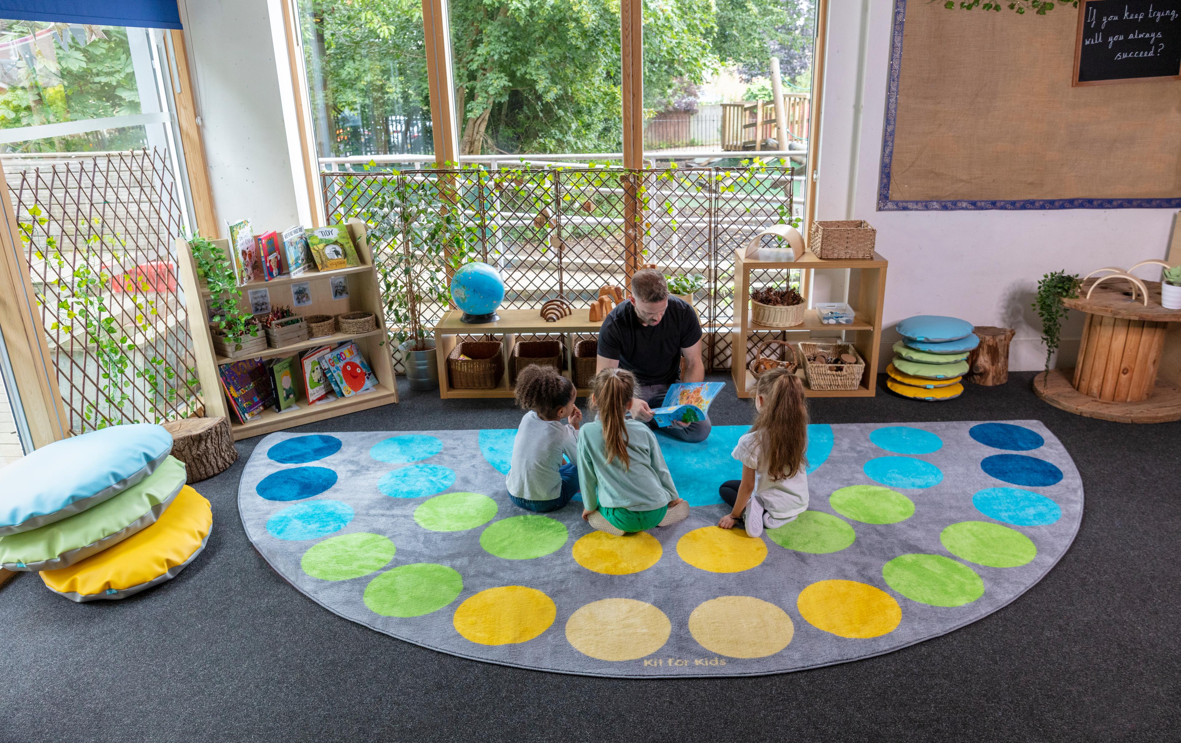 Kit for Kids Lake Large semi-circle carpet - 4m x 2m 