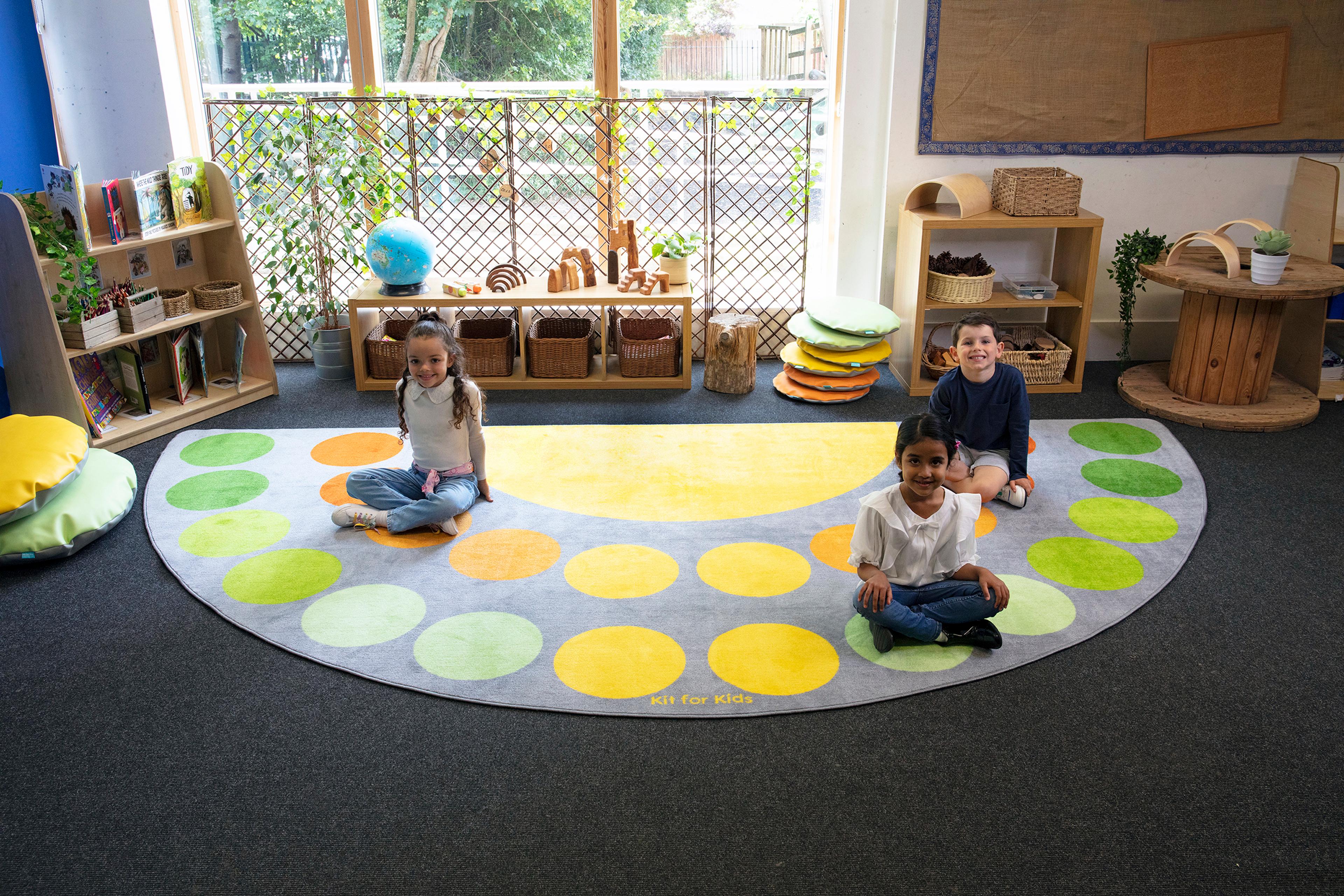 Kit for Kids Safari Large Semi-Circle Carpet  - 4m x 2m 