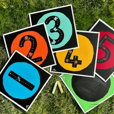 Learn Well Numbers Chalkboards - Set of 6