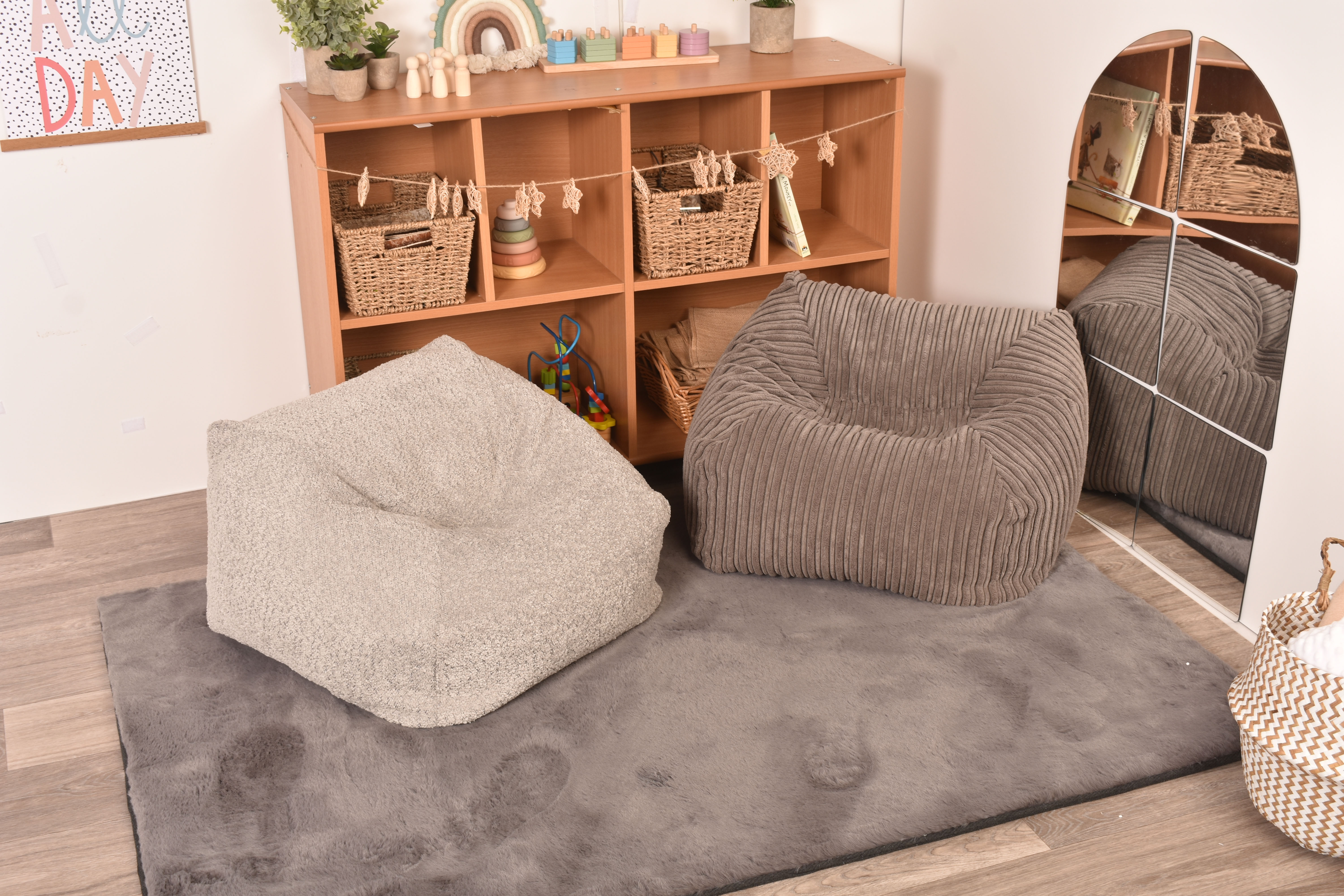 Nursery Bean Chairs - Grey