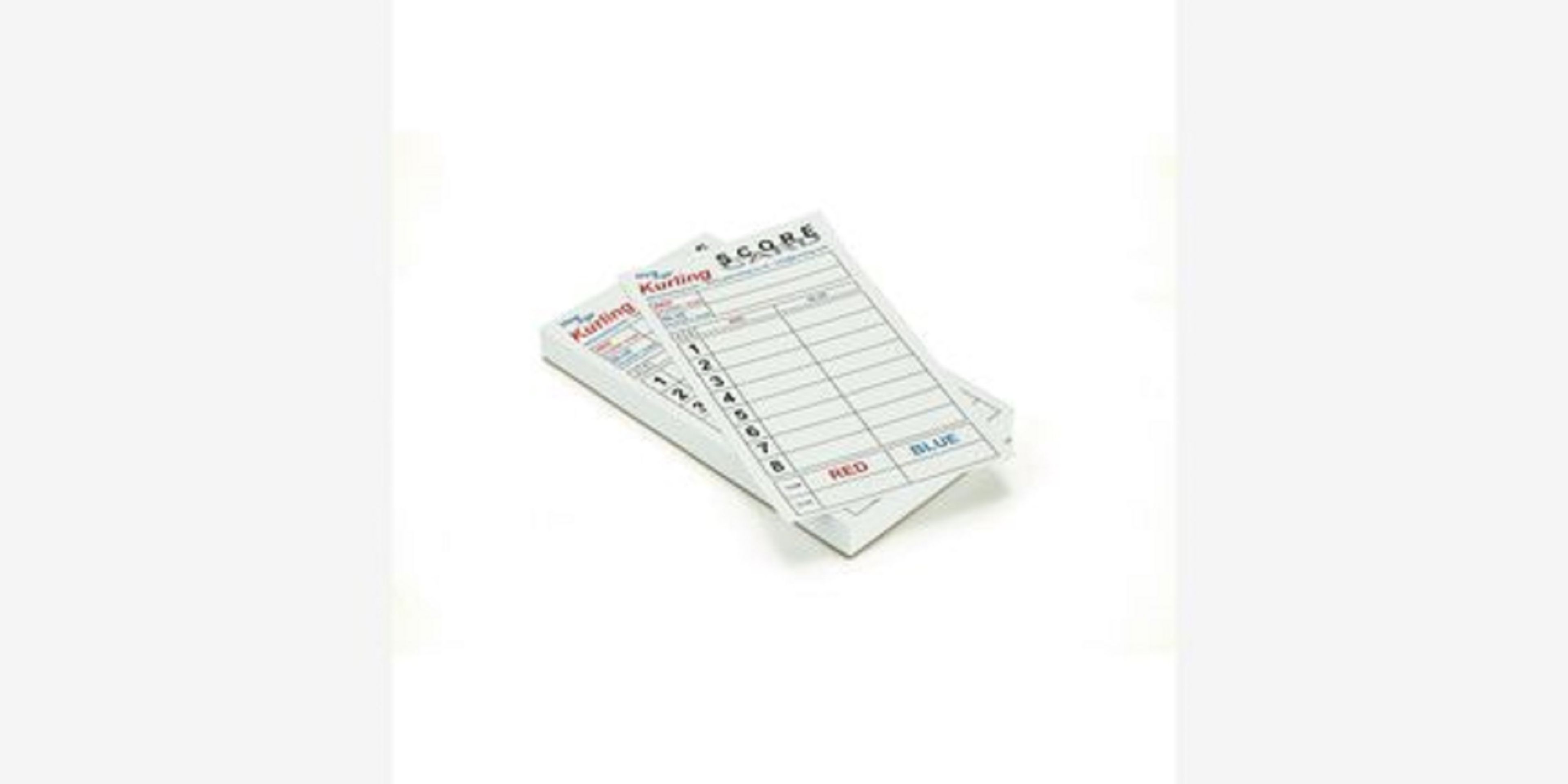 New Age Kurling Score Cards - A6 - 100 Sheets