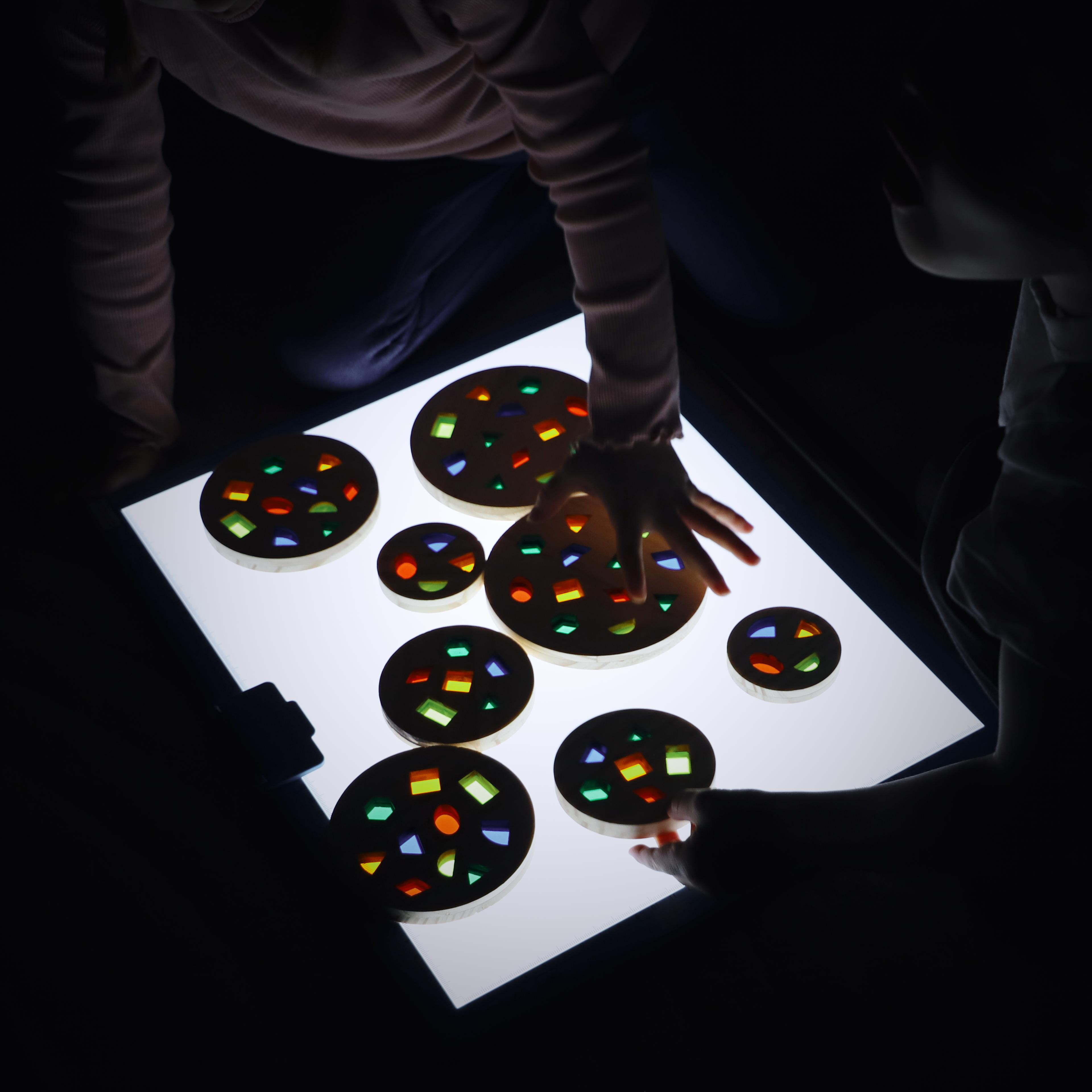Light and Shadow Wooden Discs from Hope Education 