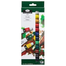 Royal & Langnickel Oil Paint Set - Pack of 12 with 2 Brushes