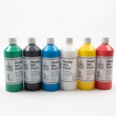 Findel Everyday Ready Mix Assorted Paint - 500ml X 6