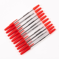 Back To Basics Ballpoint Pen - Red - Pack of 50