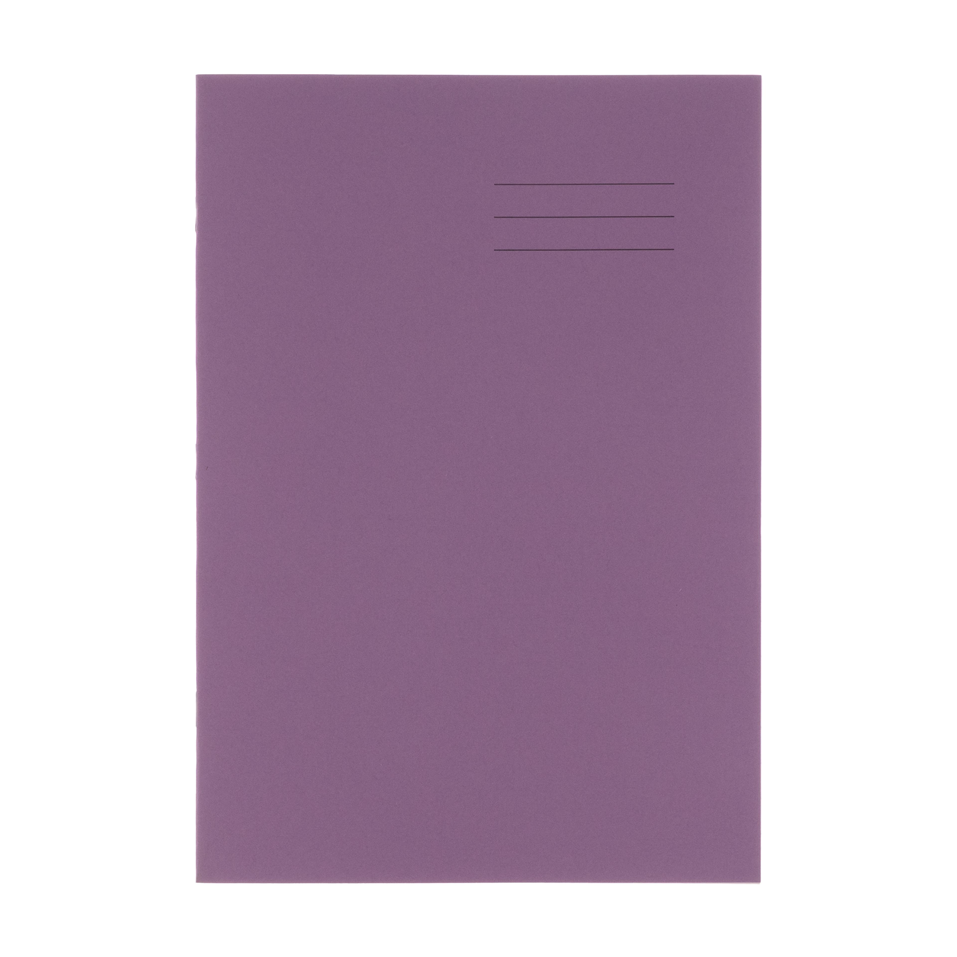RHINO A4 Exercise Book 32 Page, Plain, Purple - Pack of 100