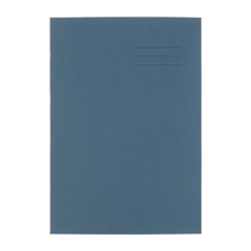 RHINO A4 Exercise Book 48 Page, 8mm Ruled With Margin, Blue Paper, Blue - Pack of 50