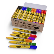 Show-me Flipchart Markers - Bullet Tip Assorted - Pack of 48