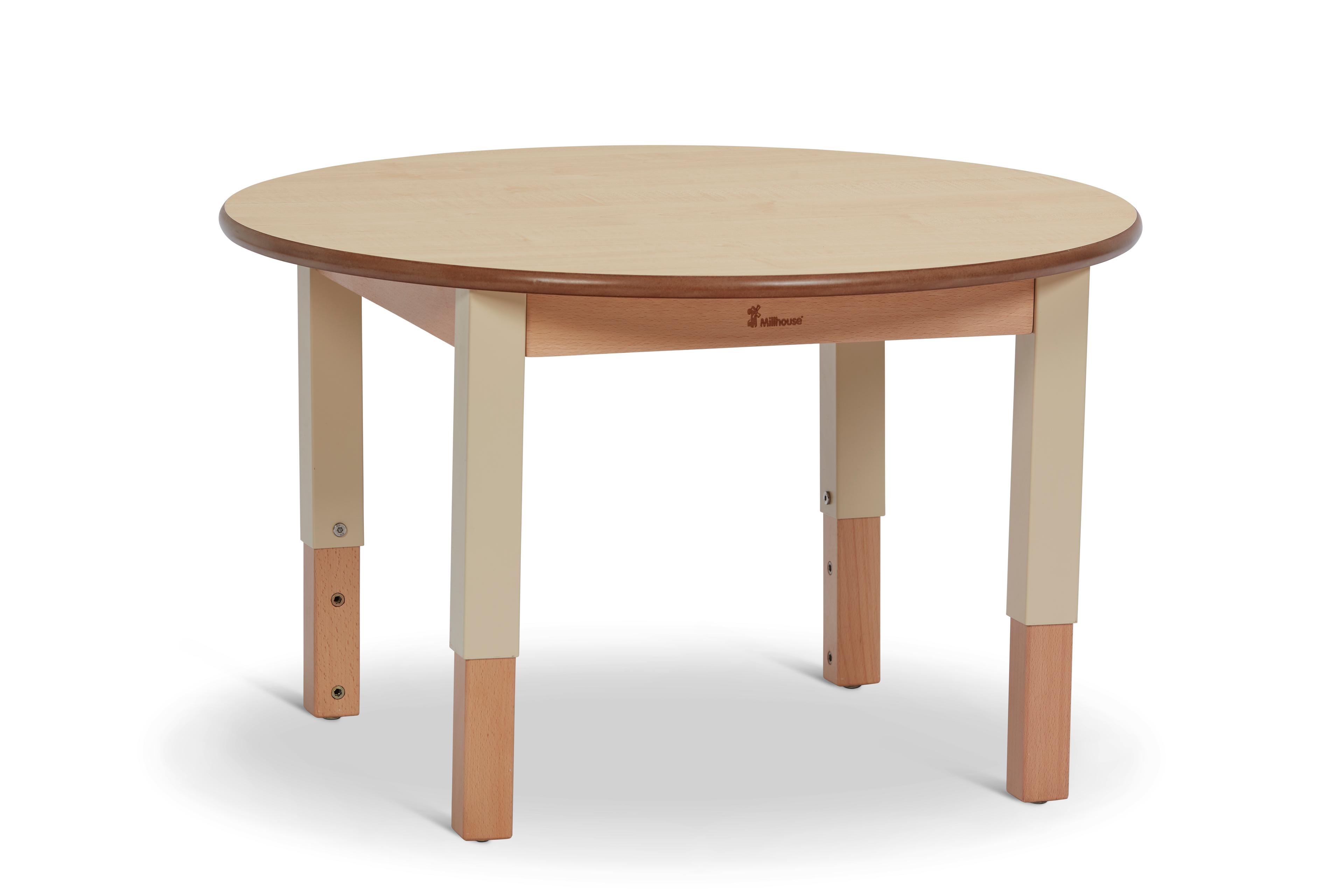 Millhouse Small Circular Height Adjustable Table Dia75cm