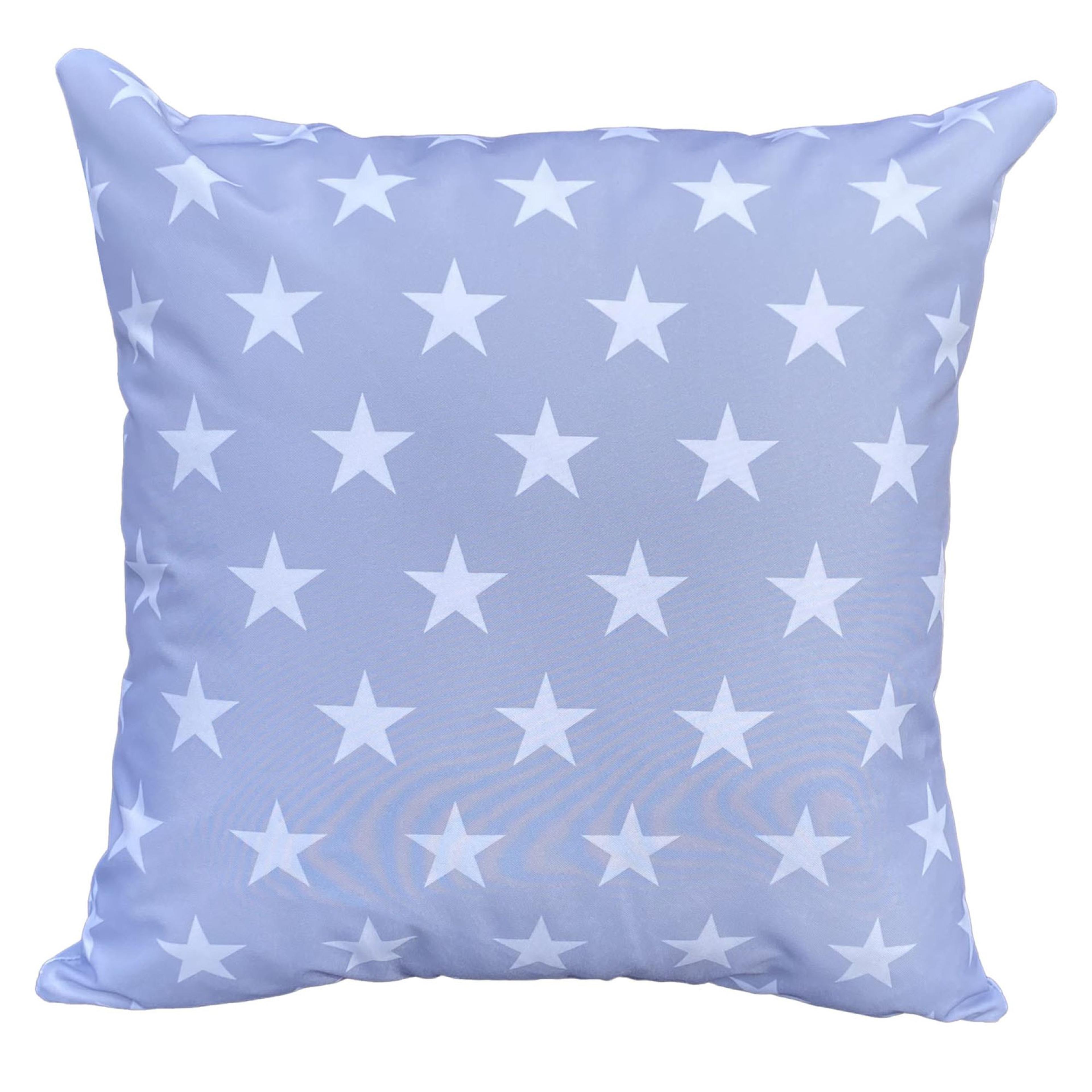 Square Grey & White Star 45cm Cushion from Hope Education