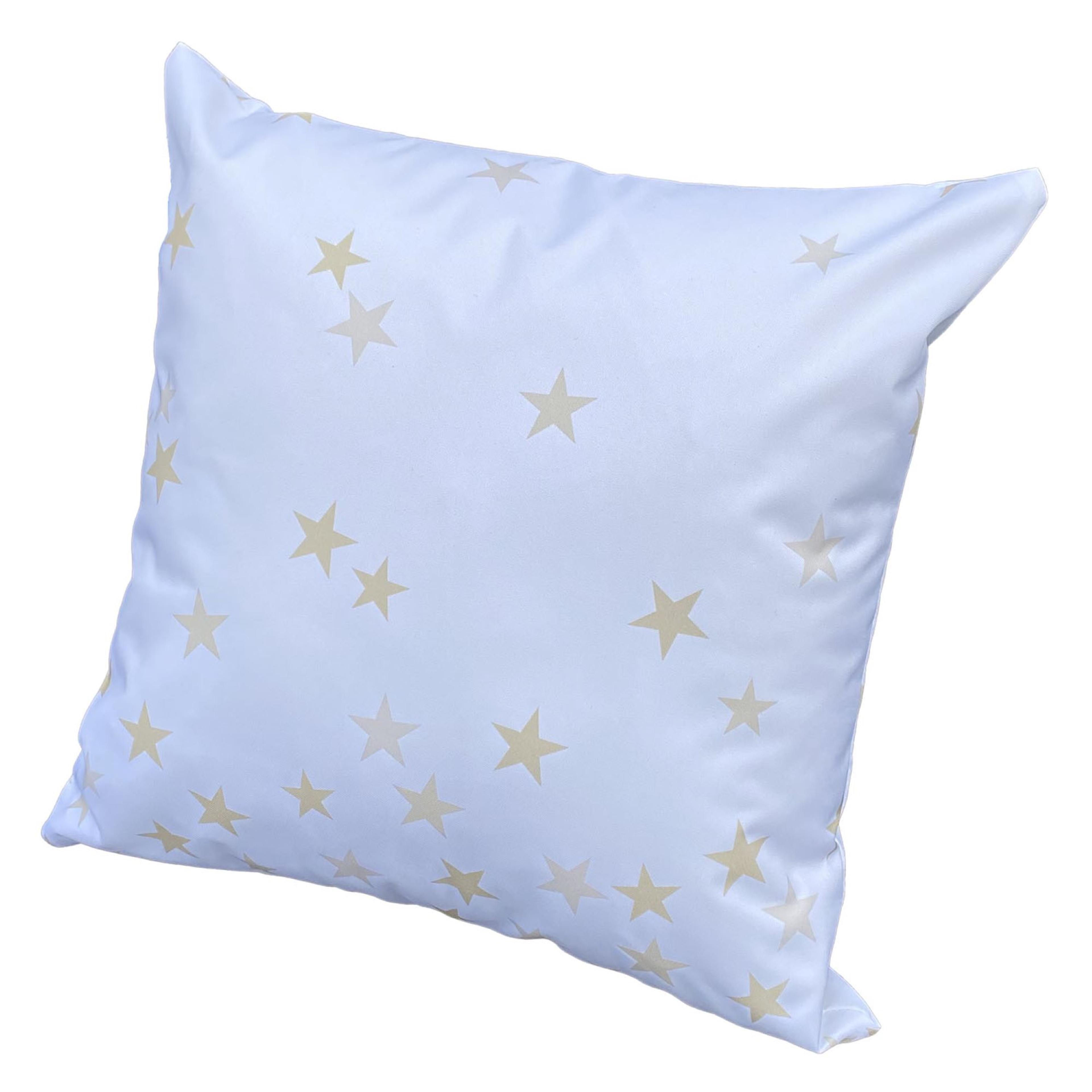Cream & Gold Star 45cm Cushion from Hope Education