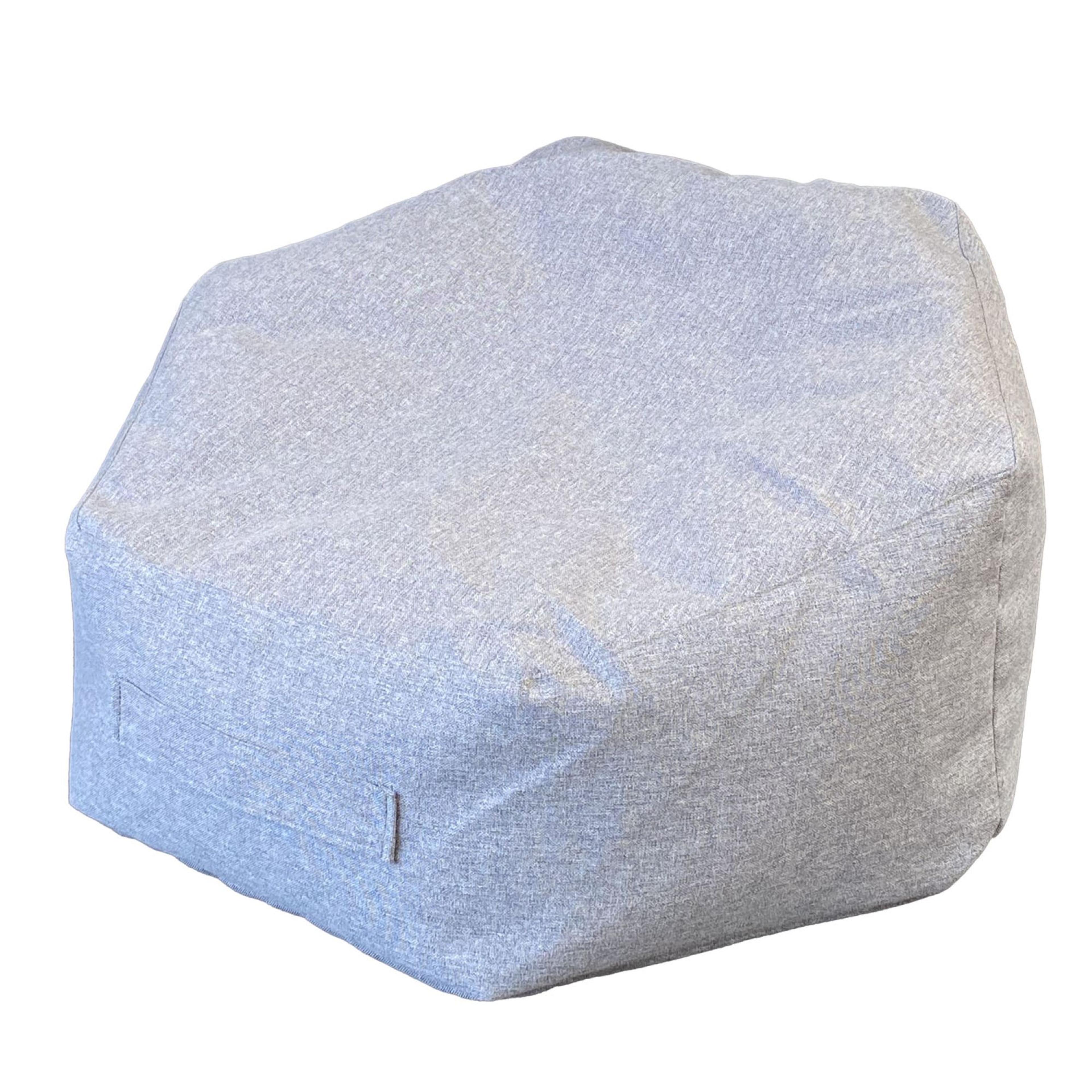 Hexagonal Grey Bean Bag from Hope Education