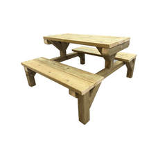 NEWBY LEISURE Outdoor Modern Picnic Bench 