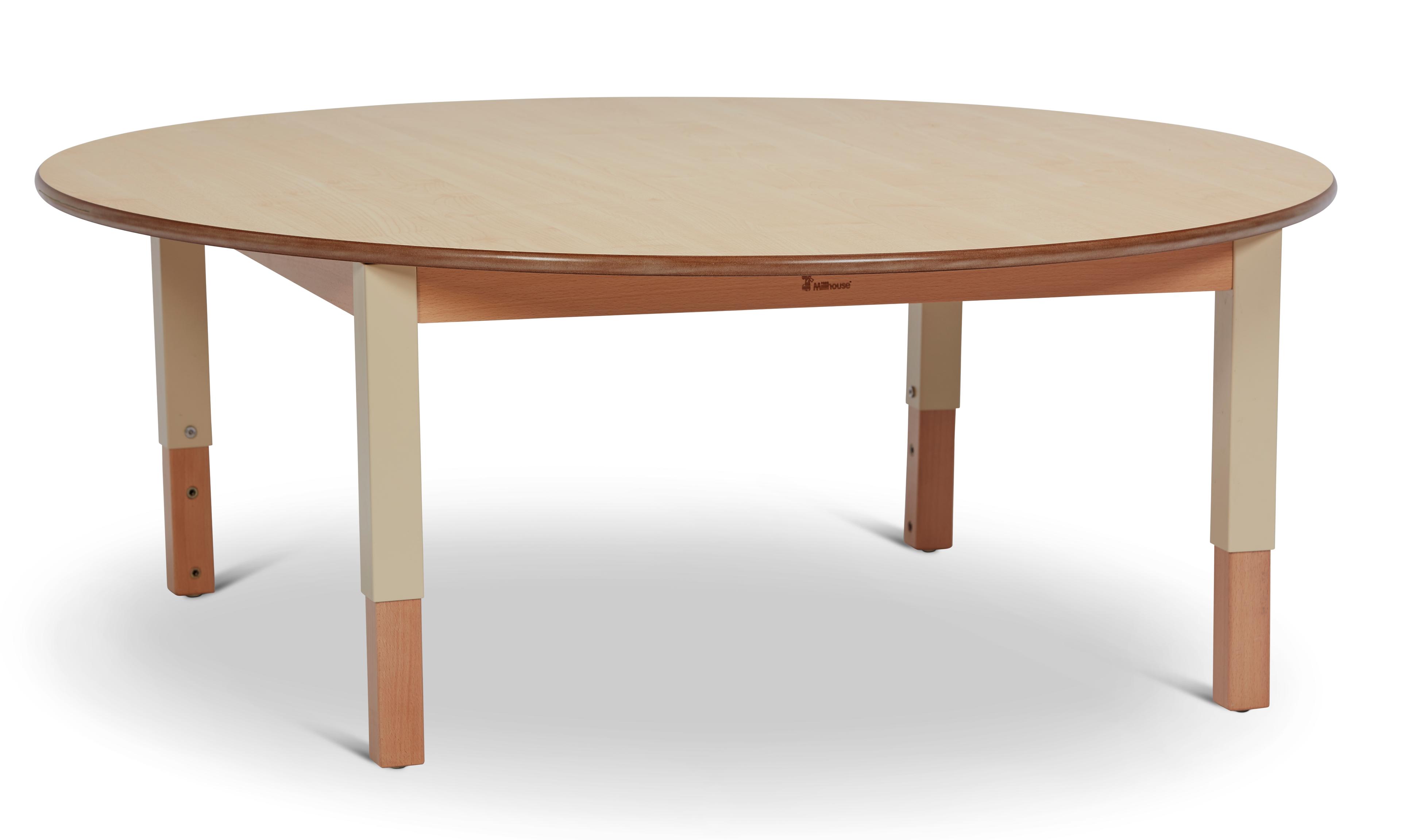 Millhouse Large Circular Height Adjustable Table, 120cm Diameter