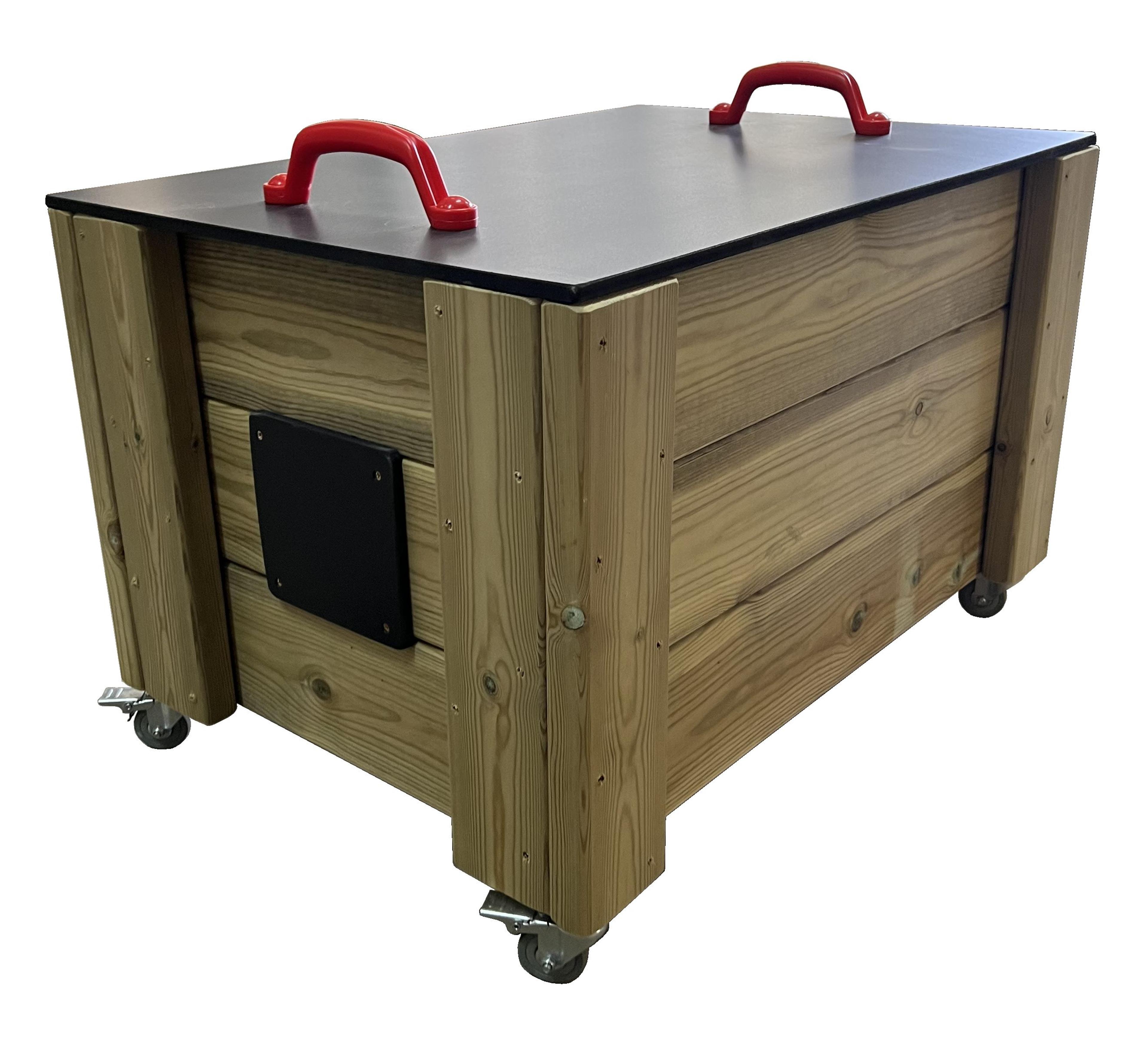 NEWBY LEISURE Outdoor Wheelie Storage with Chalkboard Lid
