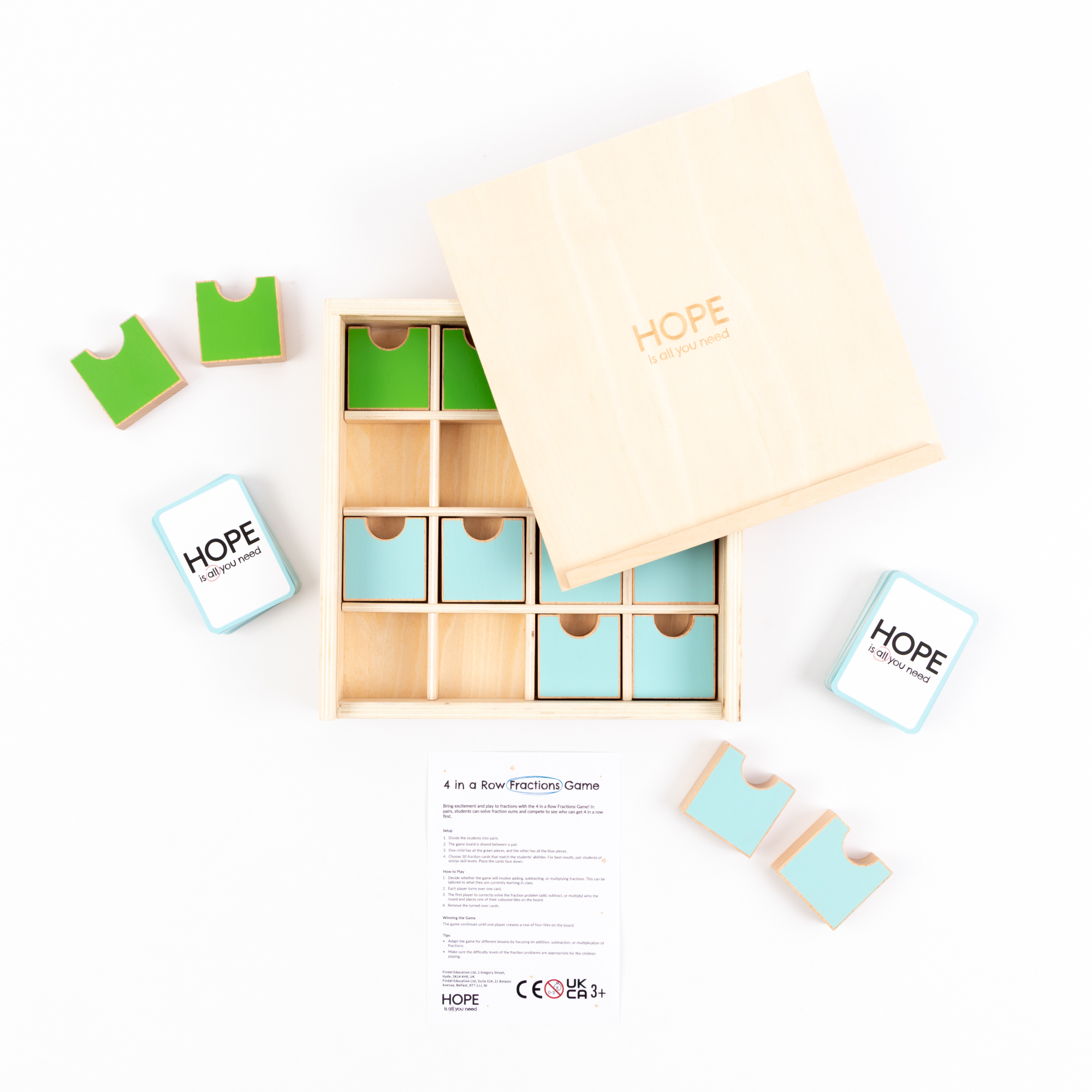 4 in a Row Fractions from Hope Education