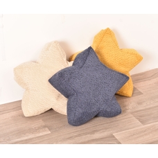 Set of 3 Star Shaped Pouffes - Yellow & Blue from Hope Education 