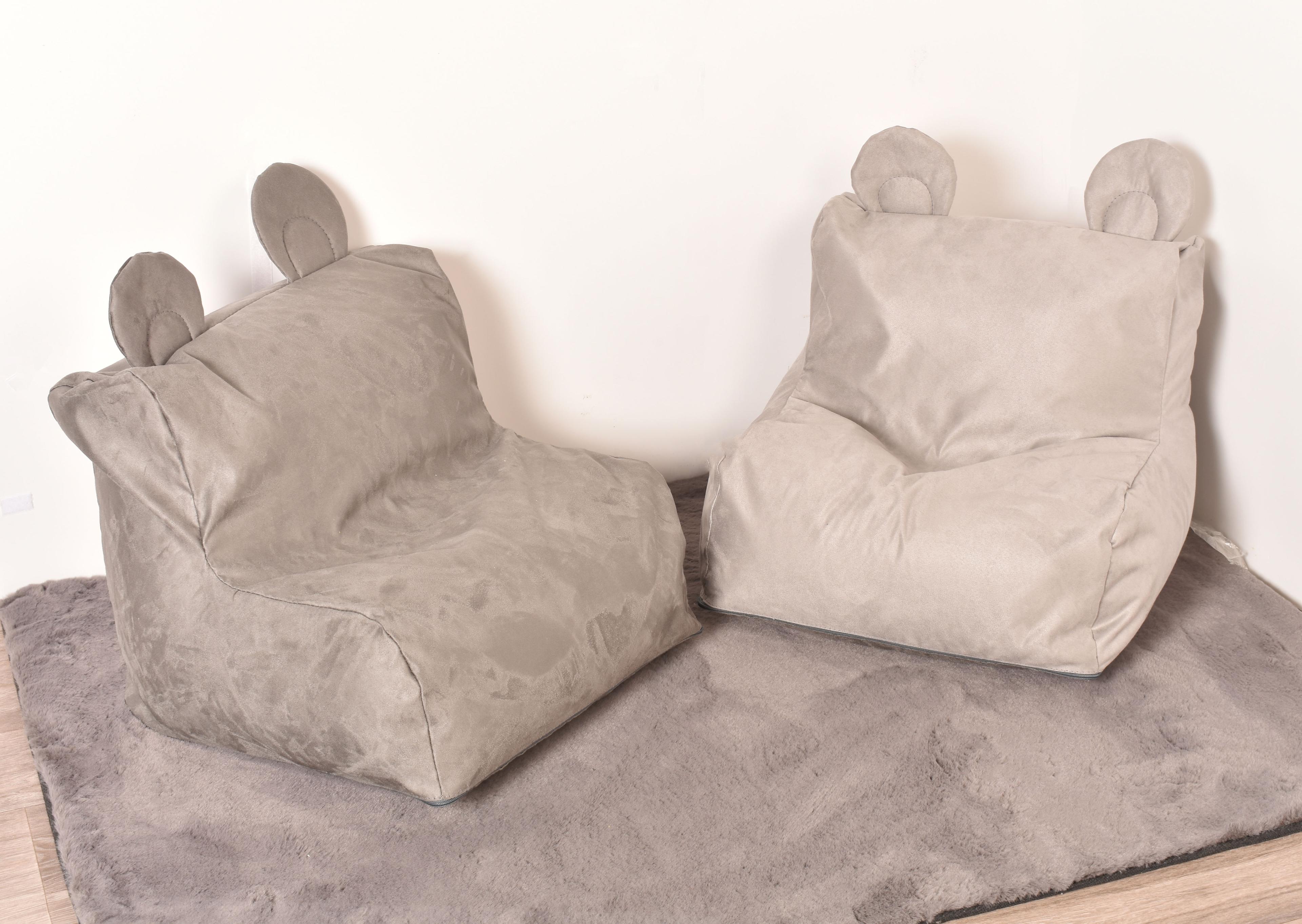 Set of 2 Bear Bean Bags - Grey from Hope Education