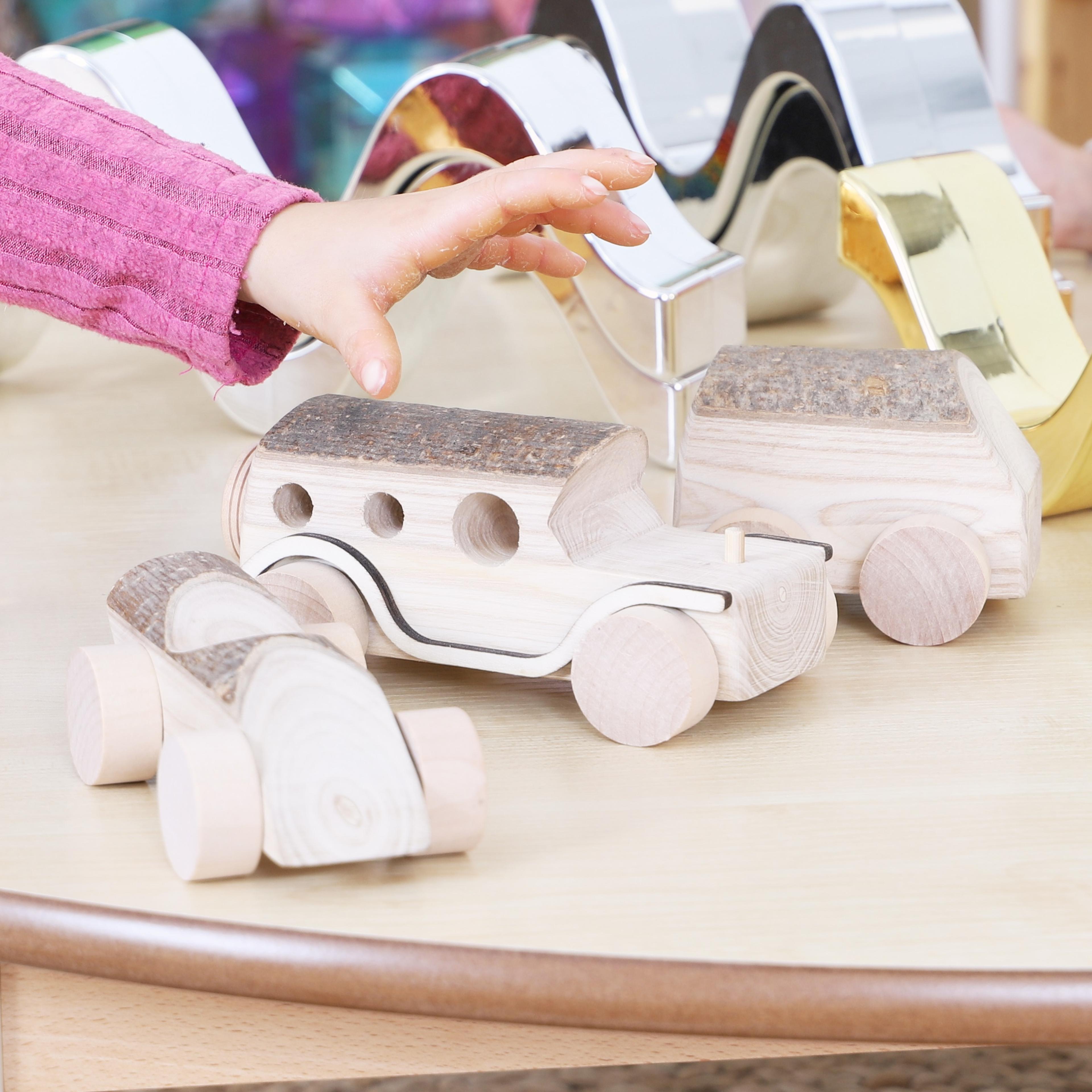 Rustic Bark Vehicles from Hope Education  - Pack of 3