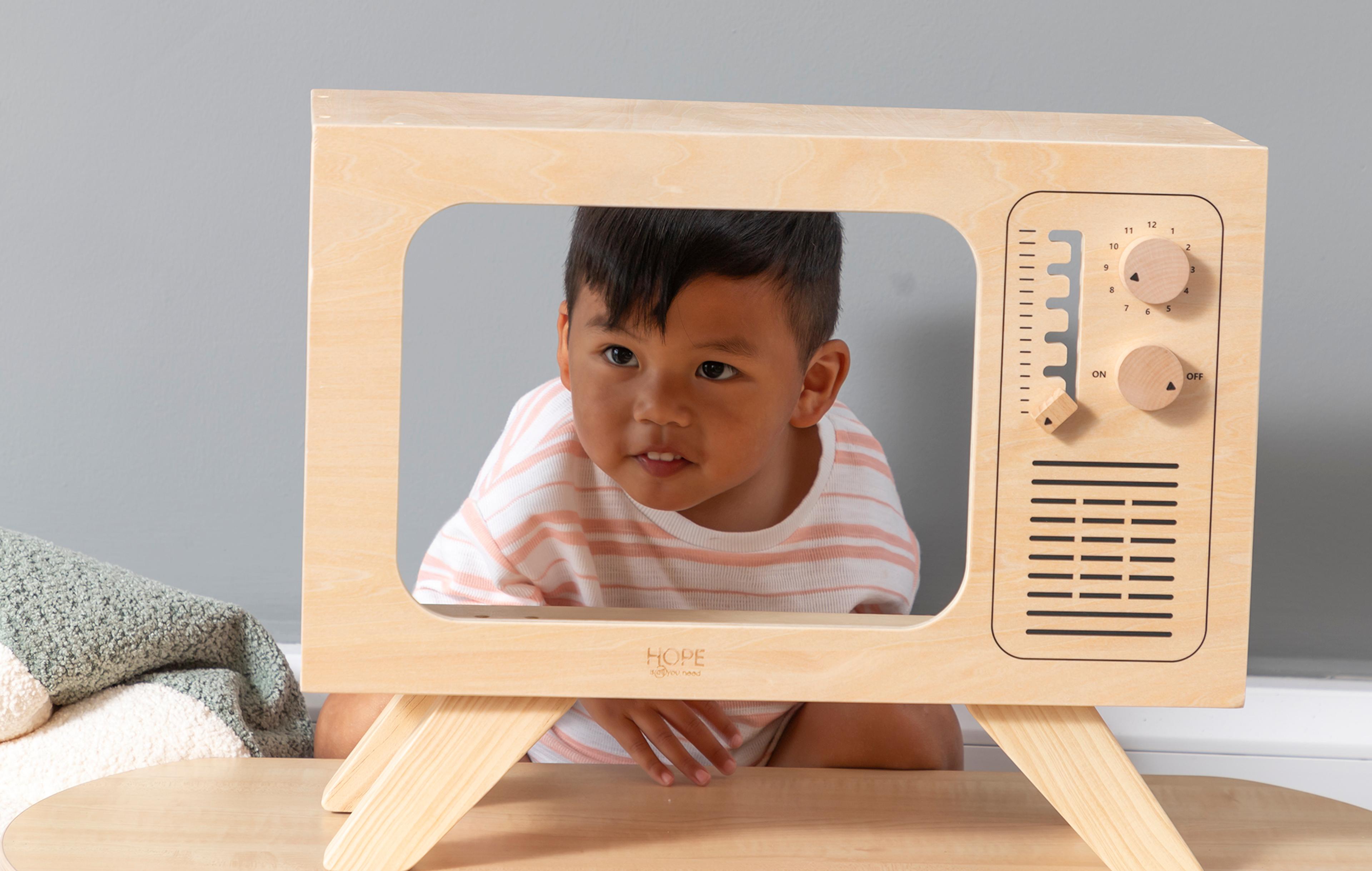 Wooden Role Play TV from Hope Education 