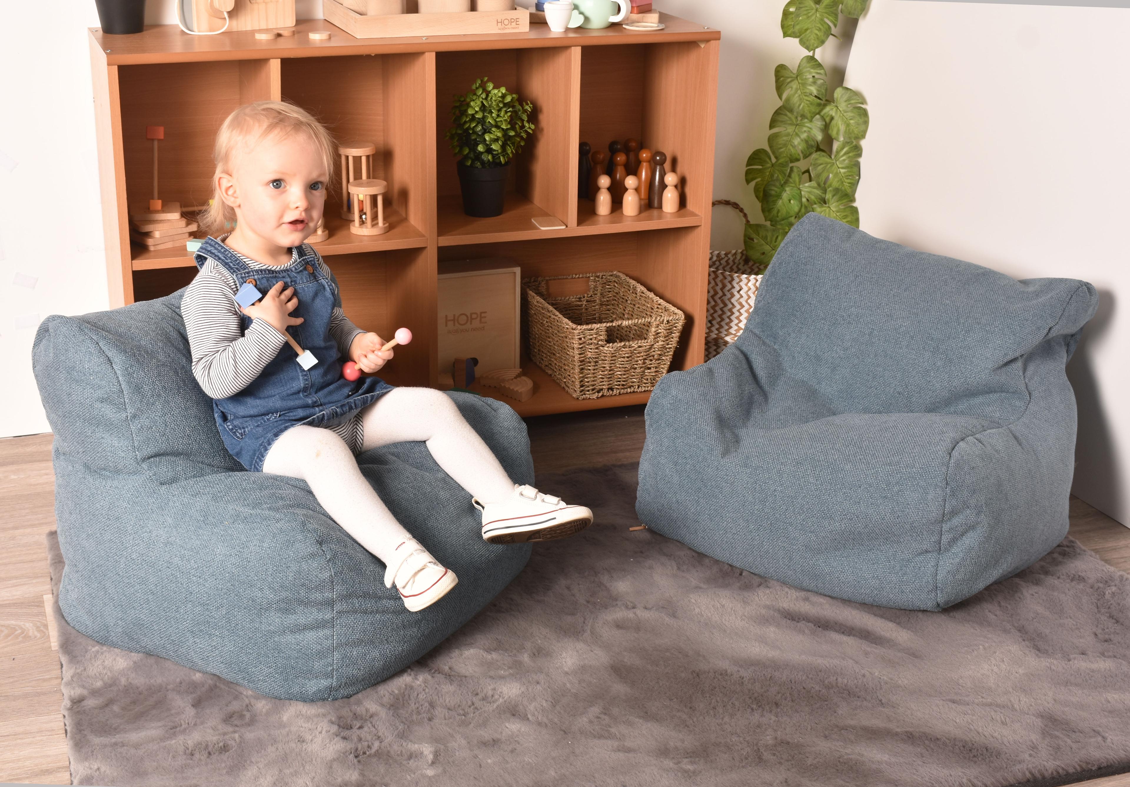 Chenille Shaped Bean Bag Chair from Hope Education - Pack of 2