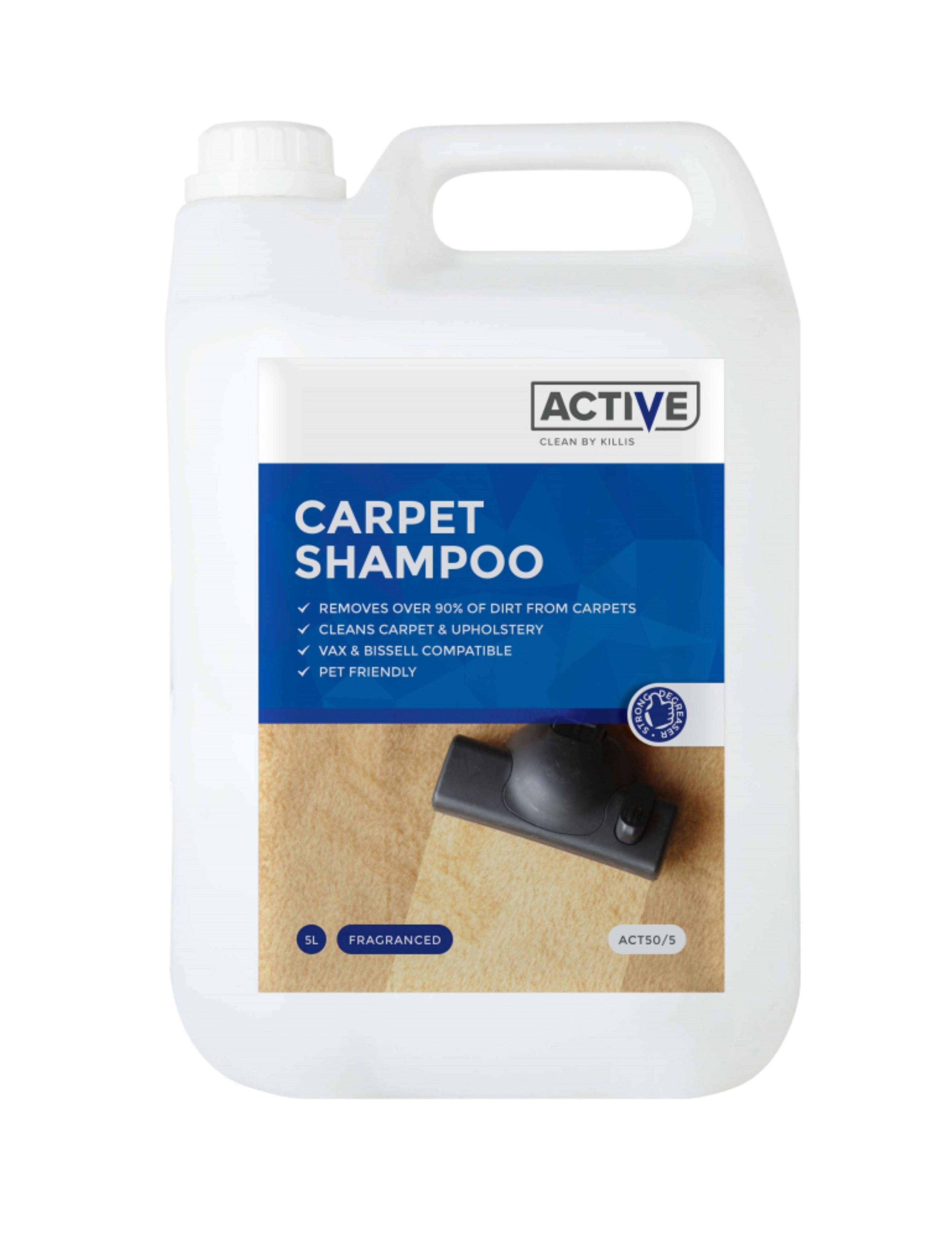 Active Carpet and Upholstery Low Foam Shampoo - 5 Litre