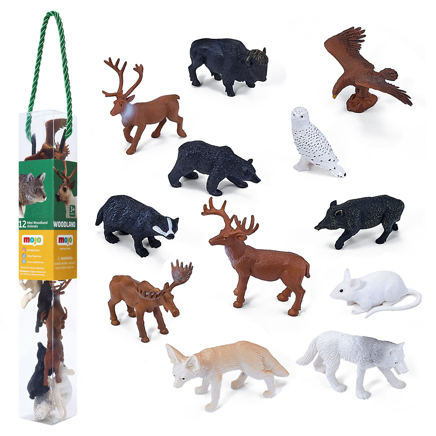 GP00057448 Woodland Mini Animals Pack of 12 GLS