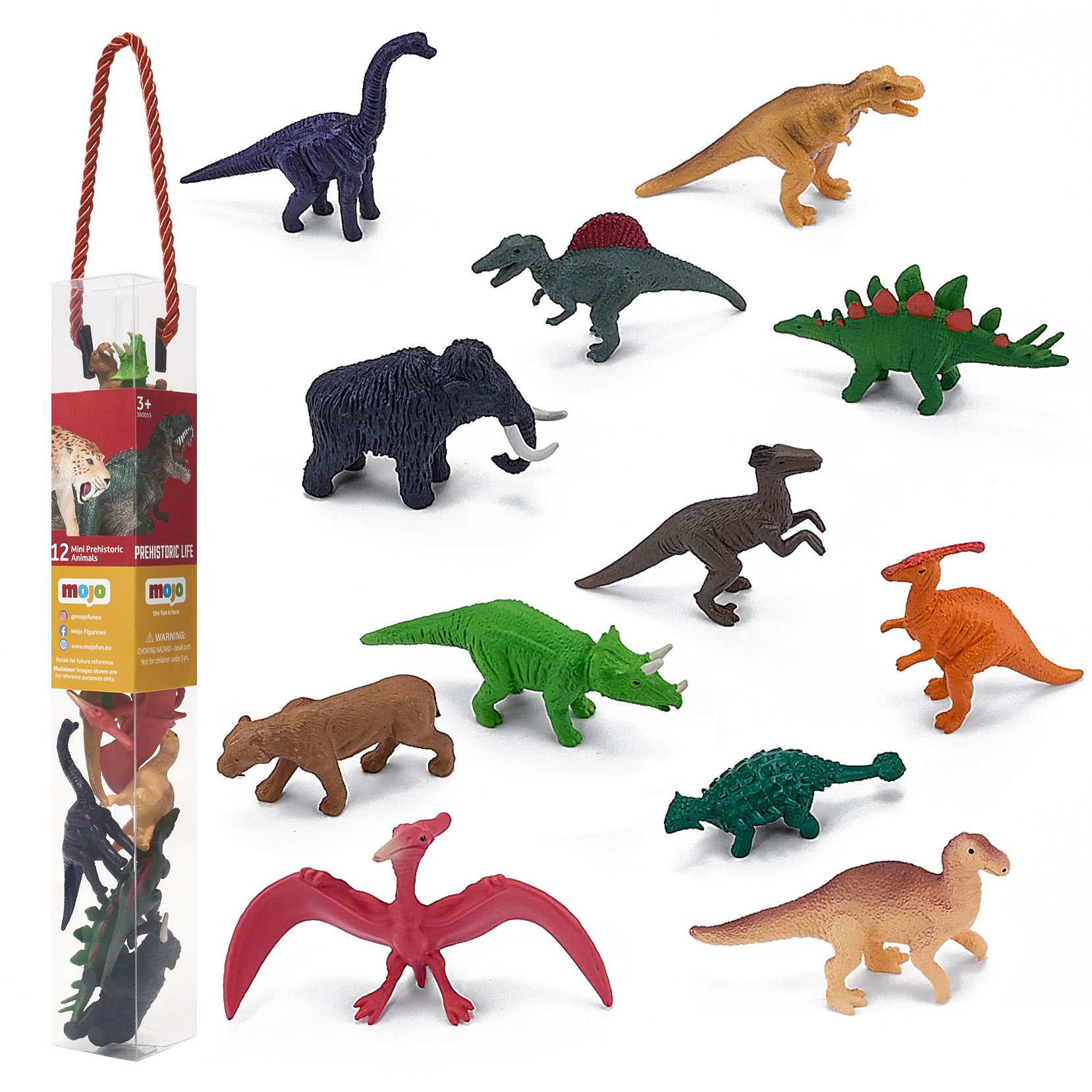 HP00057449 Prehistoric Mini Animals Pack of 12 Findel