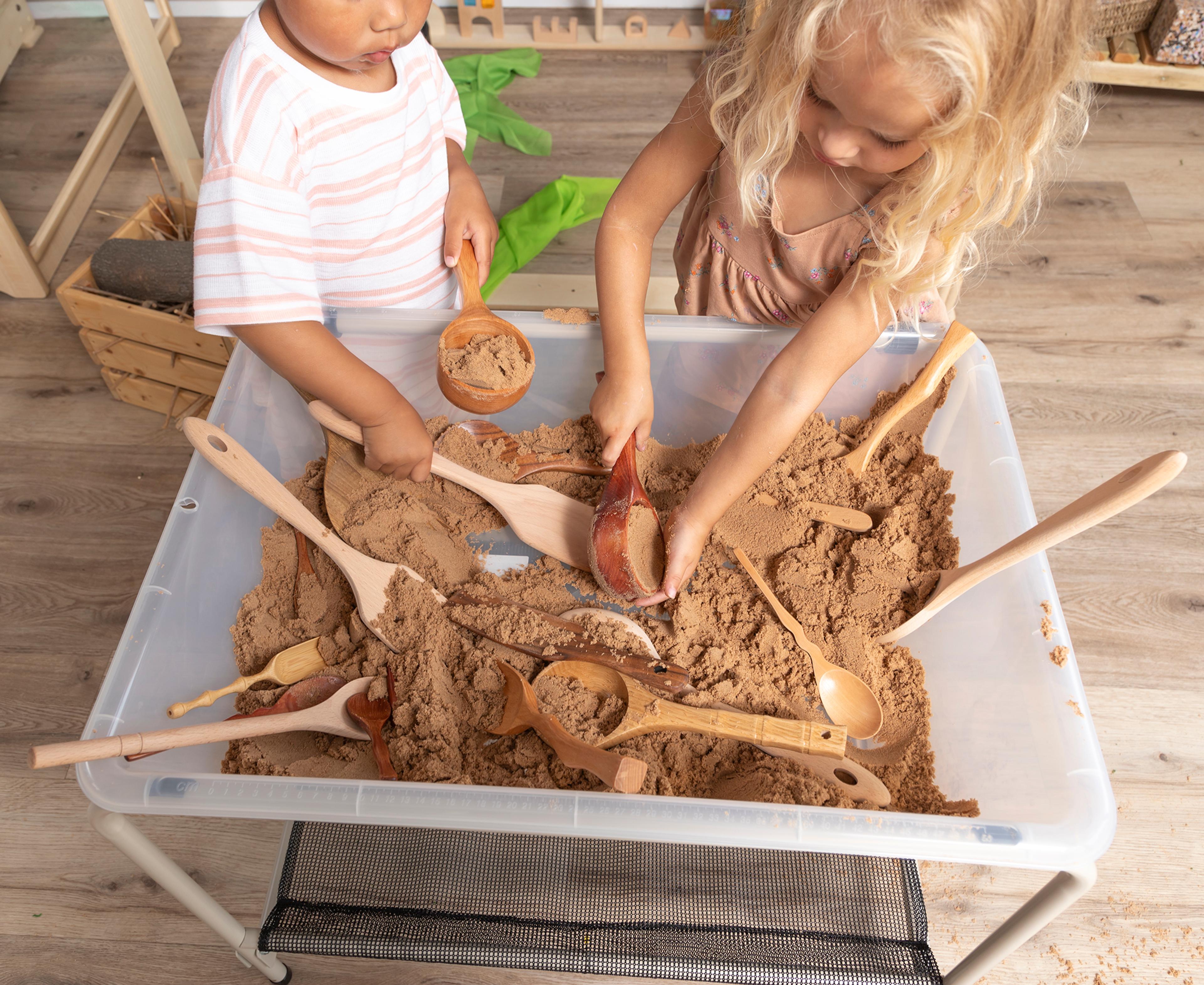 Mixed Shape and Size Wooden Spoon Set from Hope Education - Pack of 18
