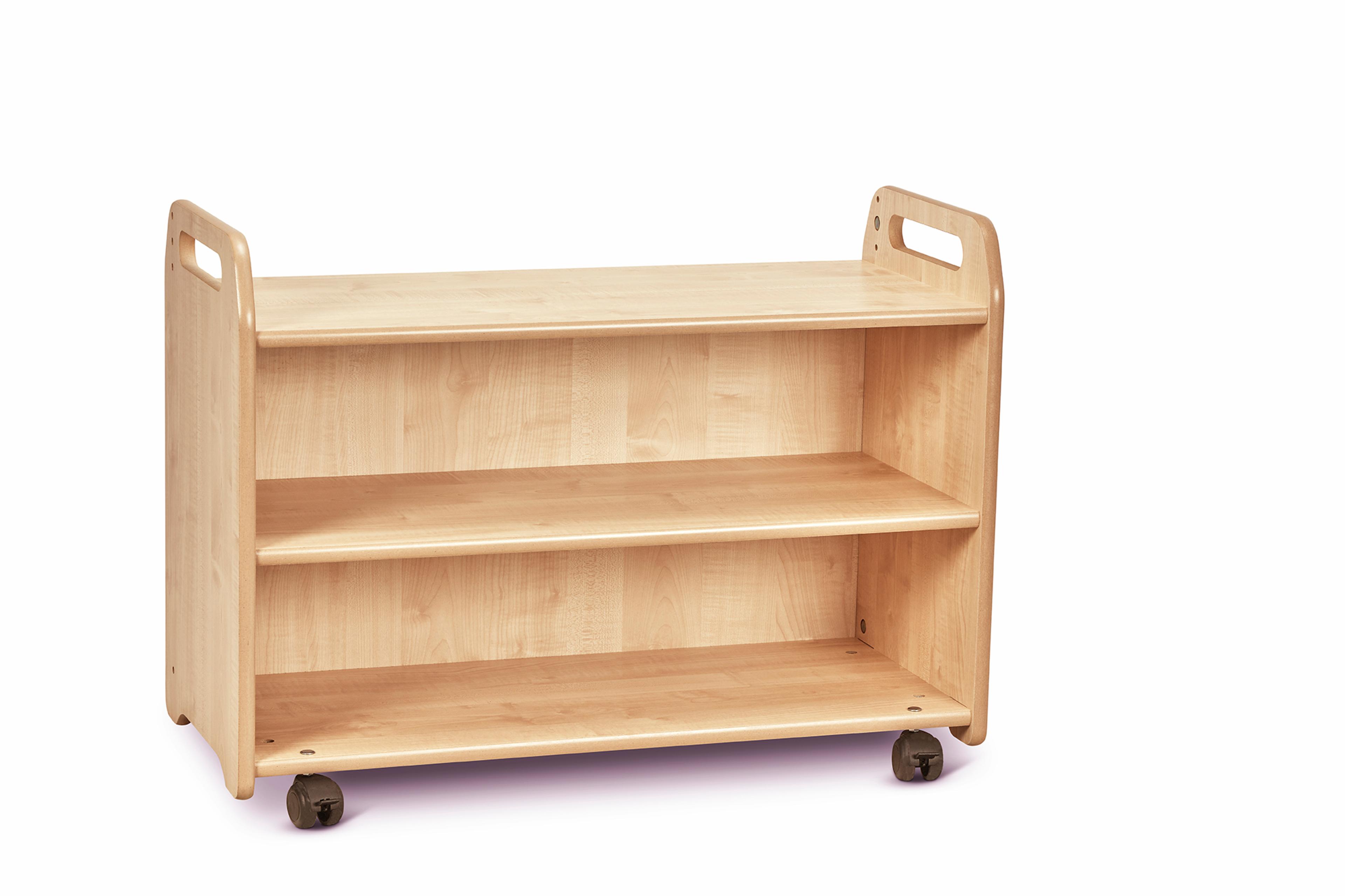 Millhouse Mobile Shelf Unit with Display & Mirror Back