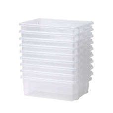 Millhouse Set of 9 Clear Shallow Tubs