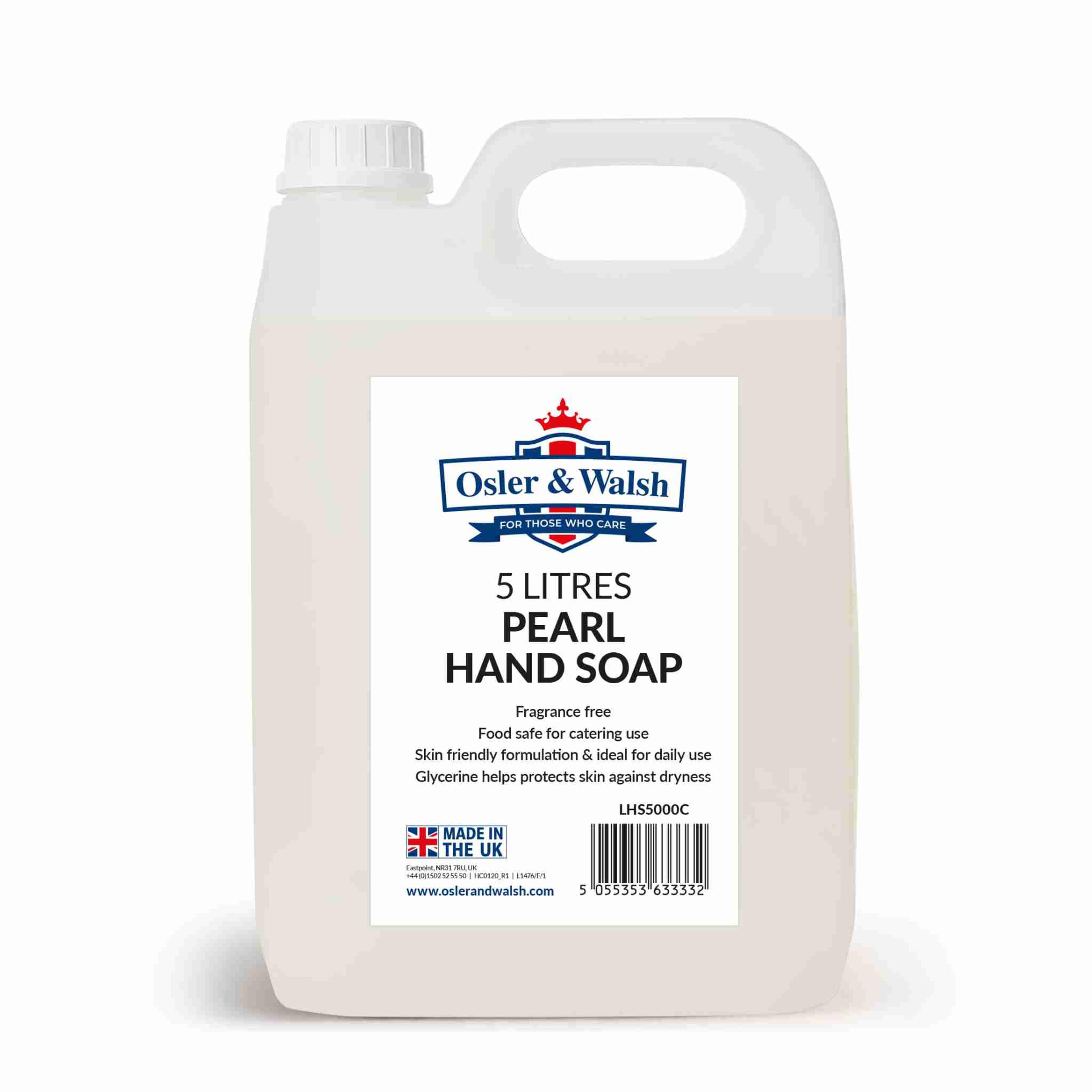  Osler & Walsh Premium Pearl Hand Soap - Ivory - 5L