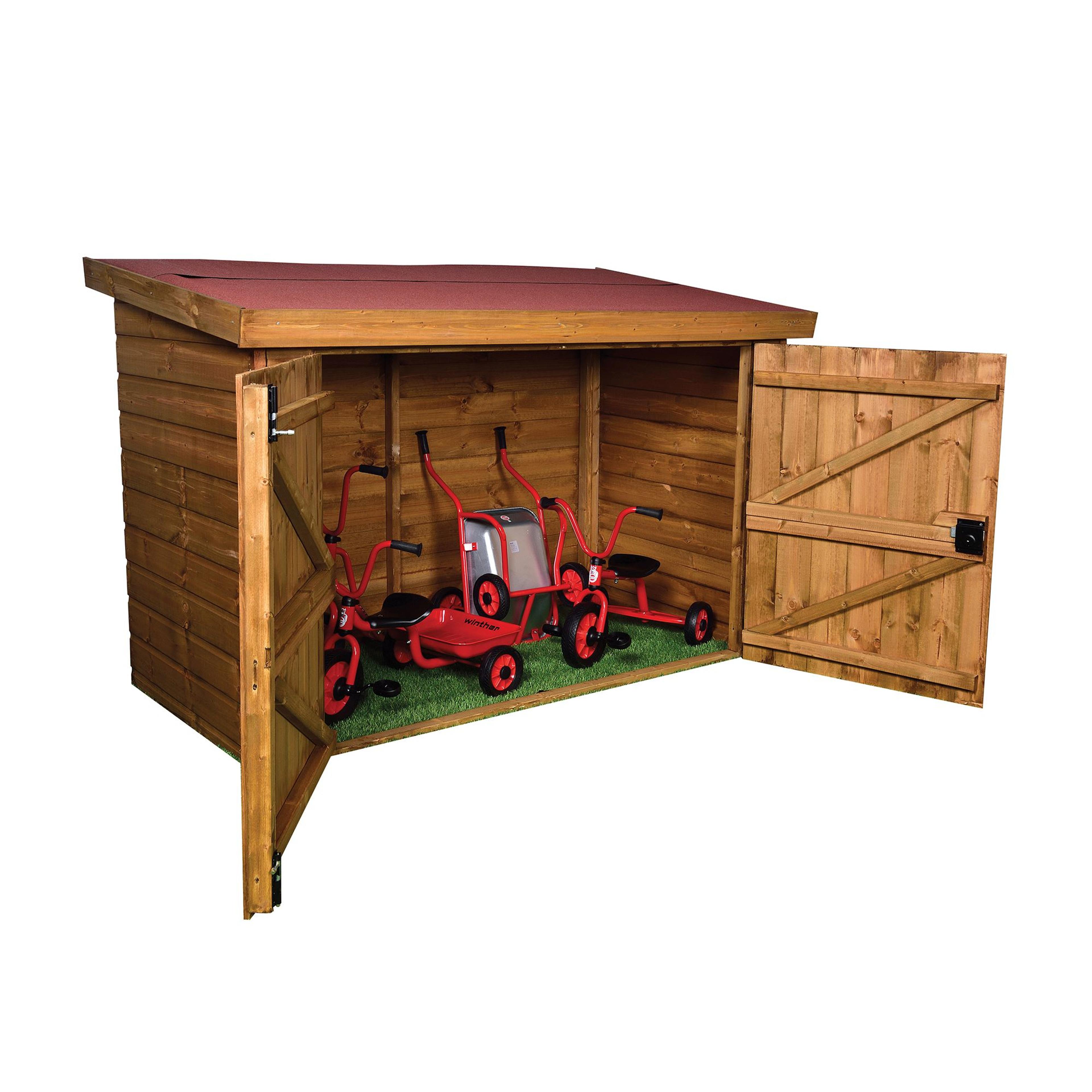 Profile Education Trike Storage Shed - Installed