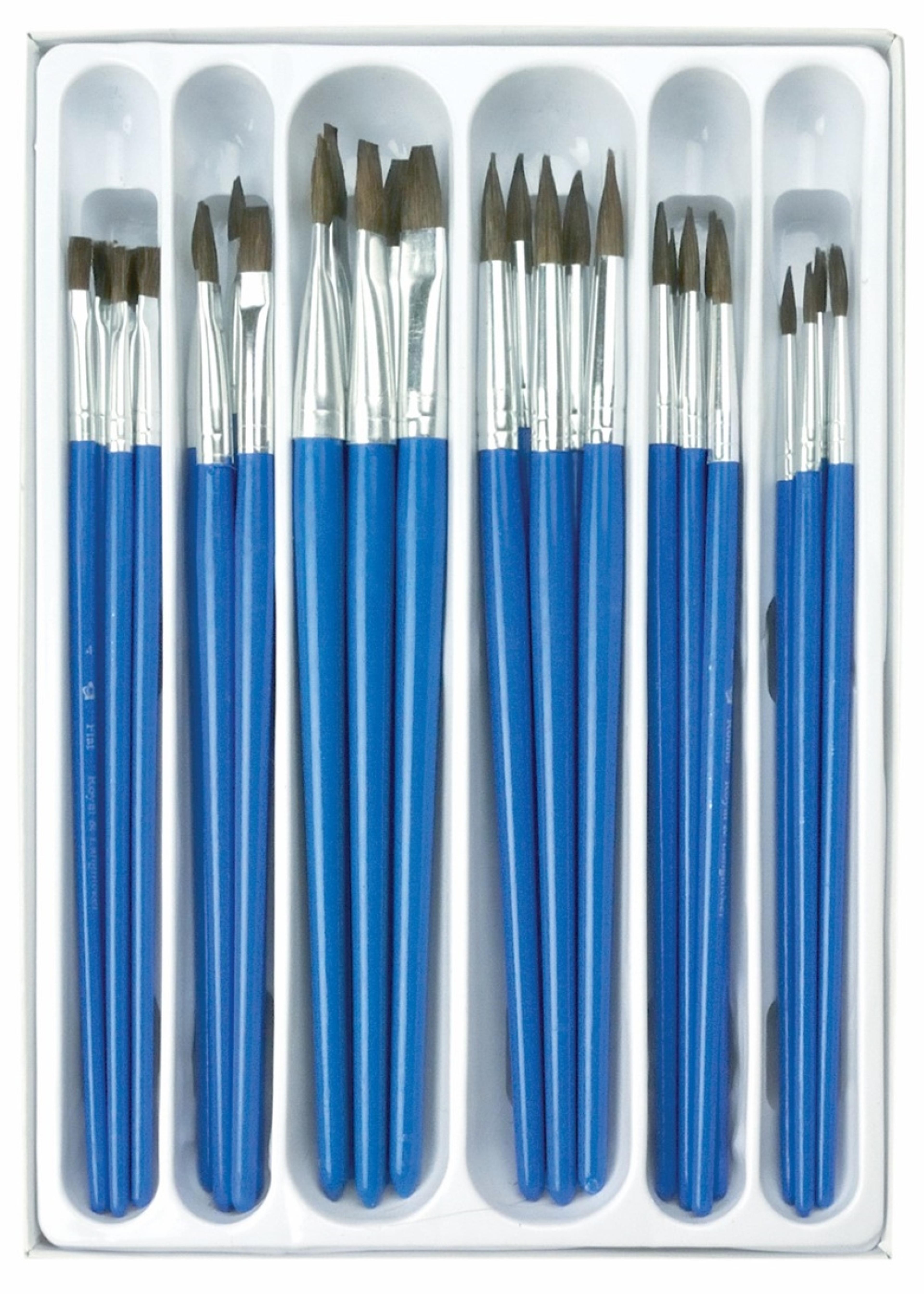 Royal & Langnickel Value Pack Natural Hair Brushes - Pack of 30