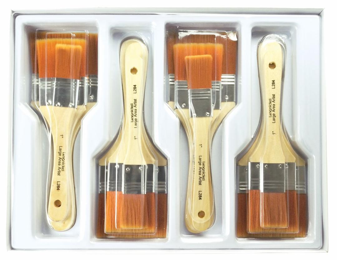 Royal &amp; Langnickel Gold Taklon Large Area Brushes - Pack of 12 ...