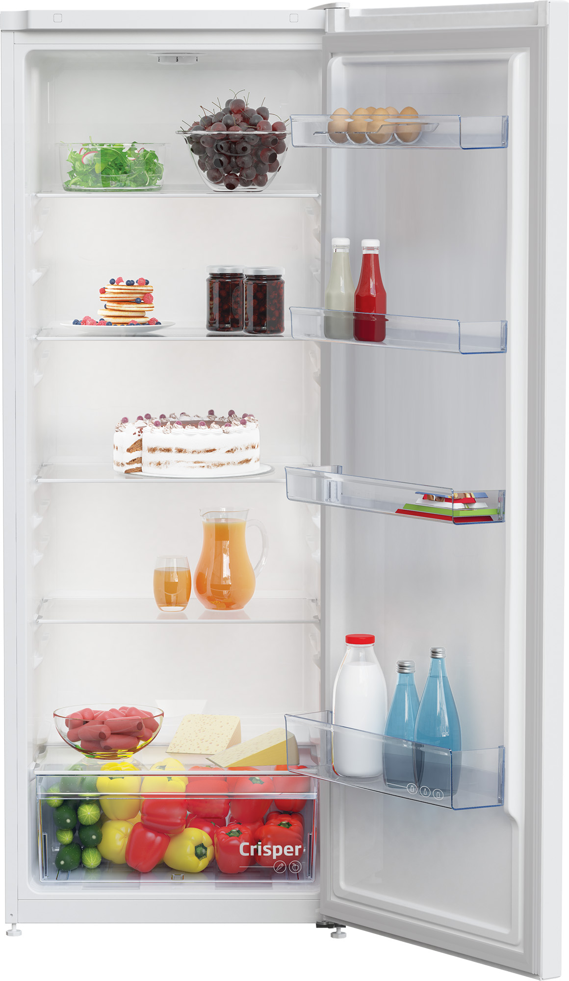 BEKO Tall Larder Fridge - 252L - White