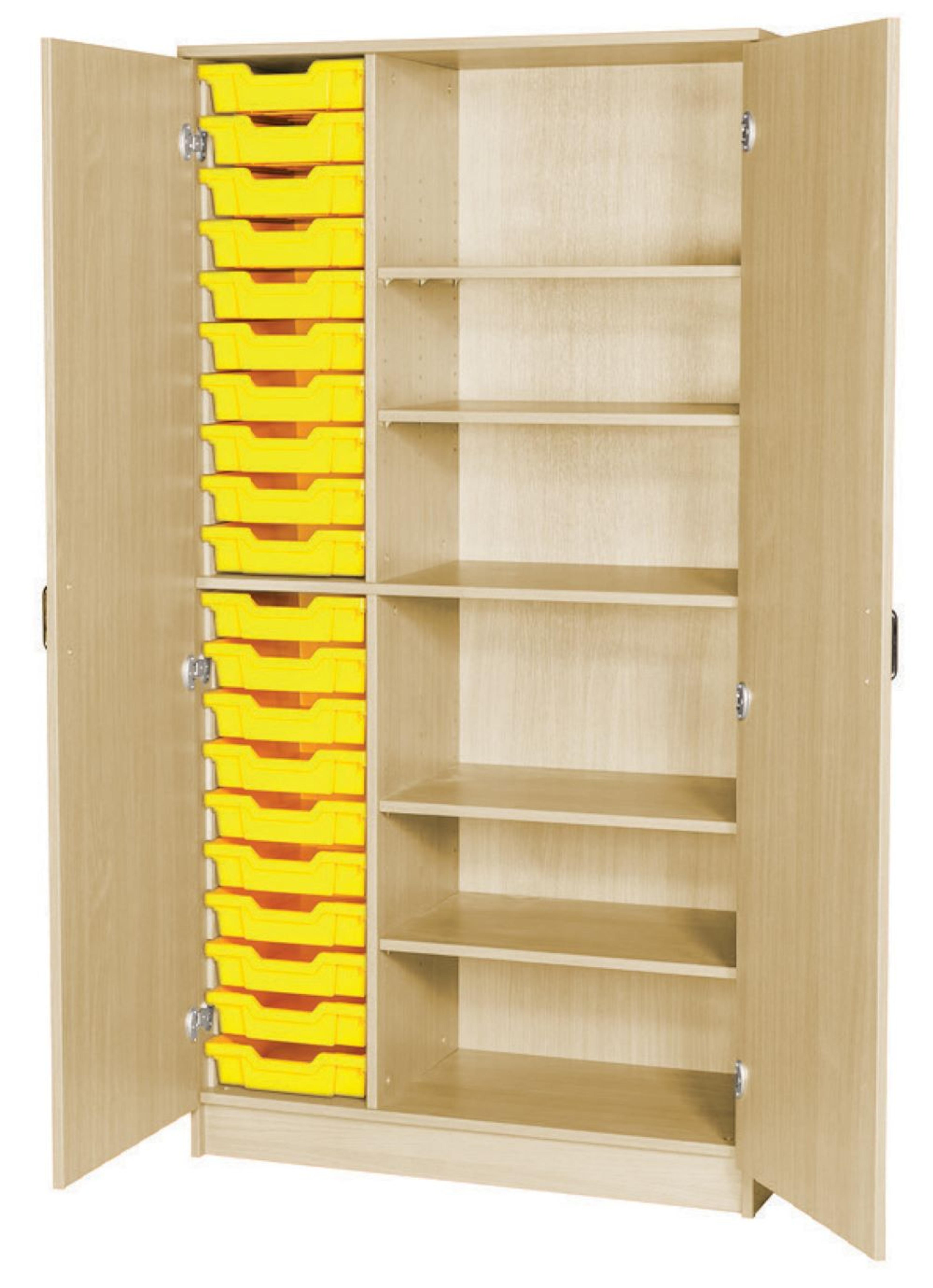 Galt 20 Tray Double Cupboard with Shelves