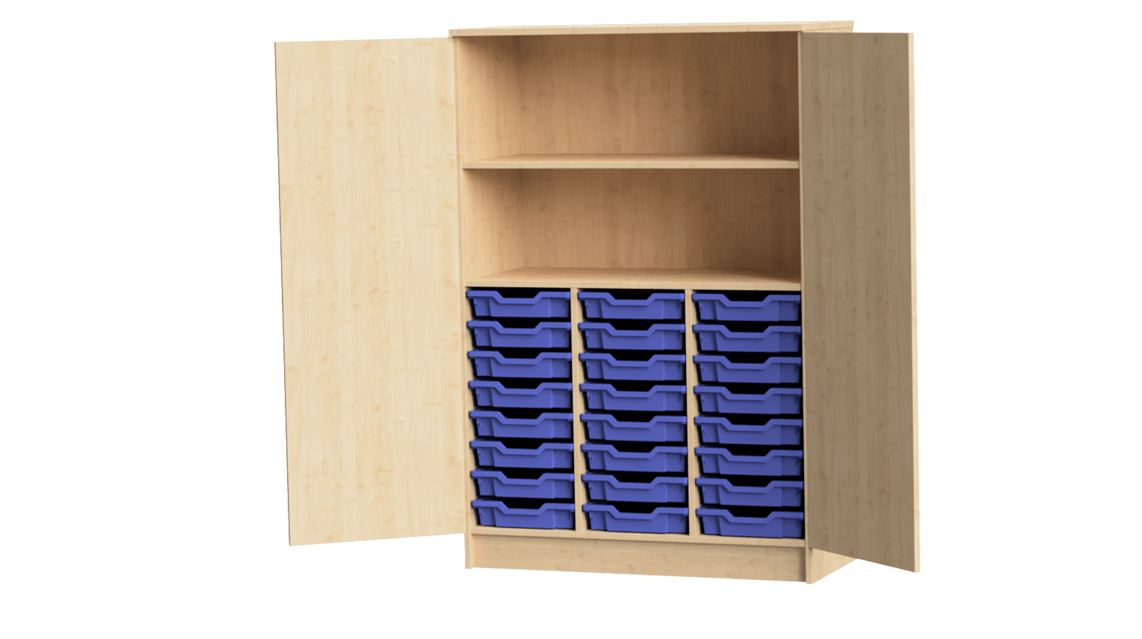 Galt 24 Tray Triple Cupboard