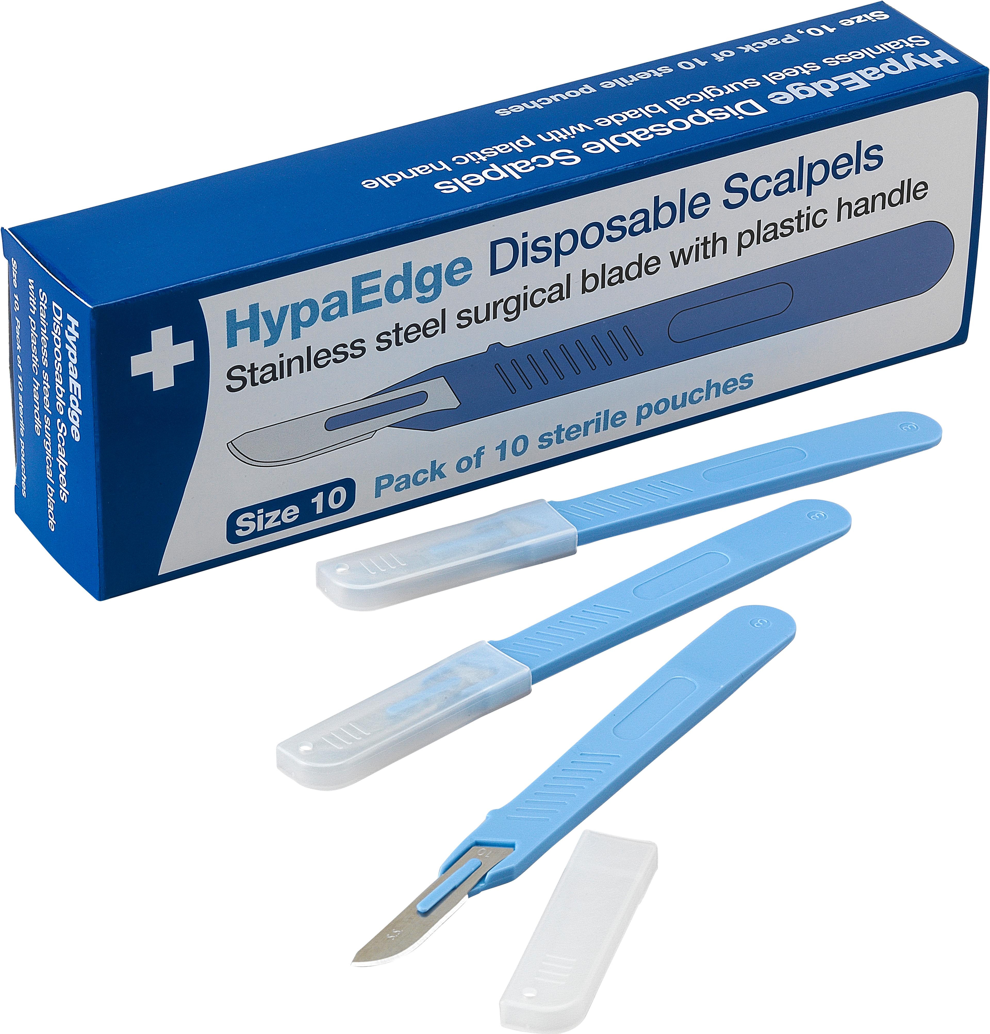 Disposable Scalpels: Size 10 - Pack of 10