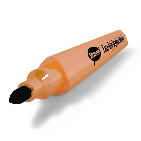 CP00057925 Show-me Triangular Drywipe Pens Black Pack 100